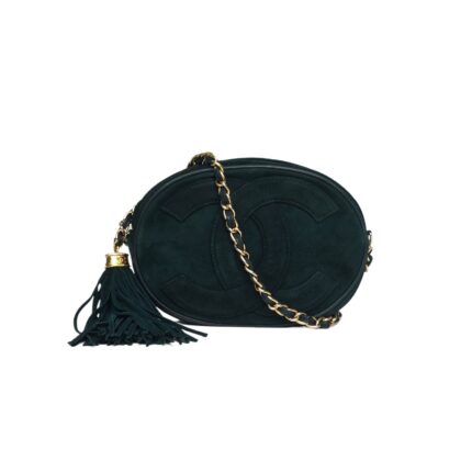 Chanel Vintage suede crossbody bag