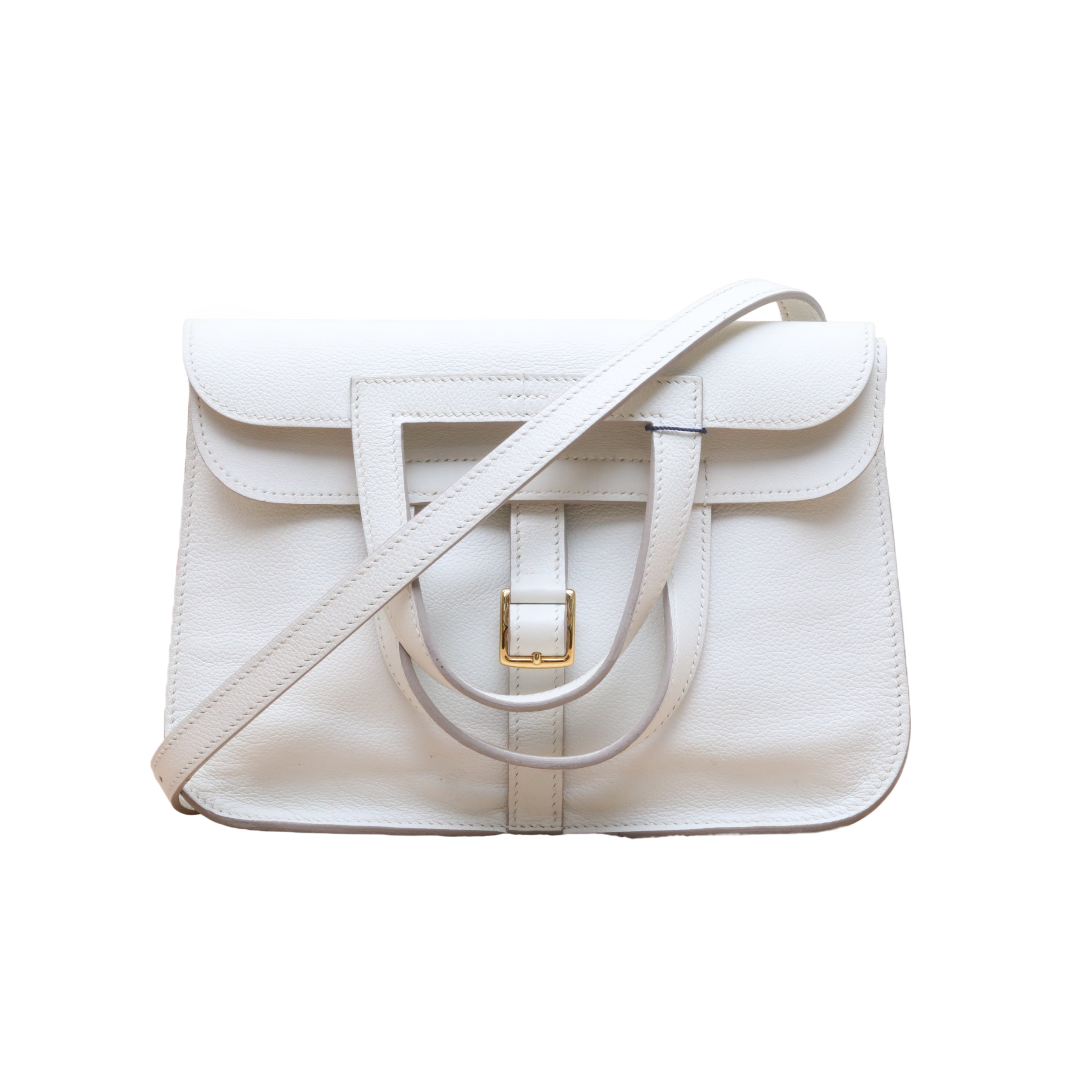 HERMES Halzan 25 Bag in Evercolor Leather