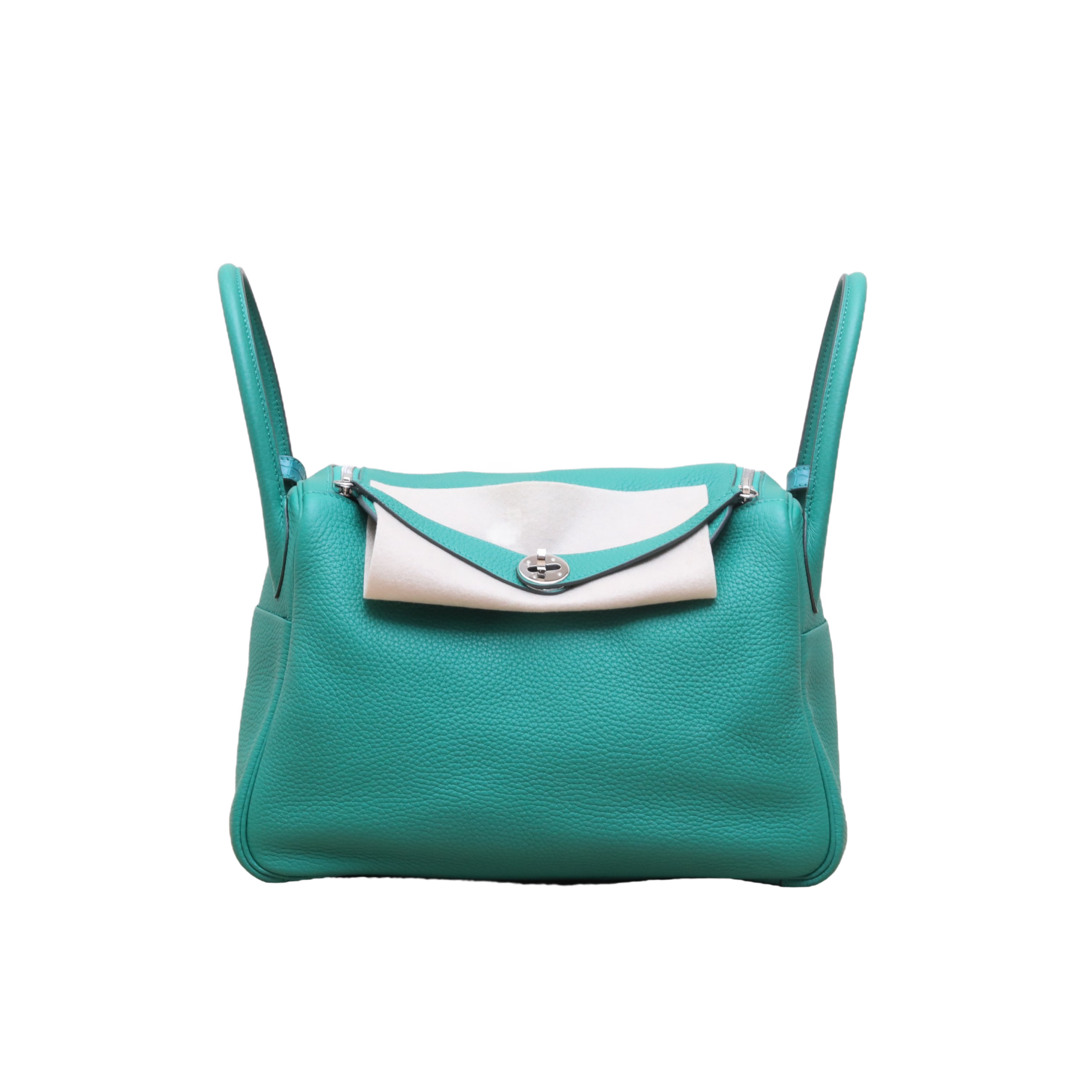 HERMES Lindy 30 Bag in Clemence Leather