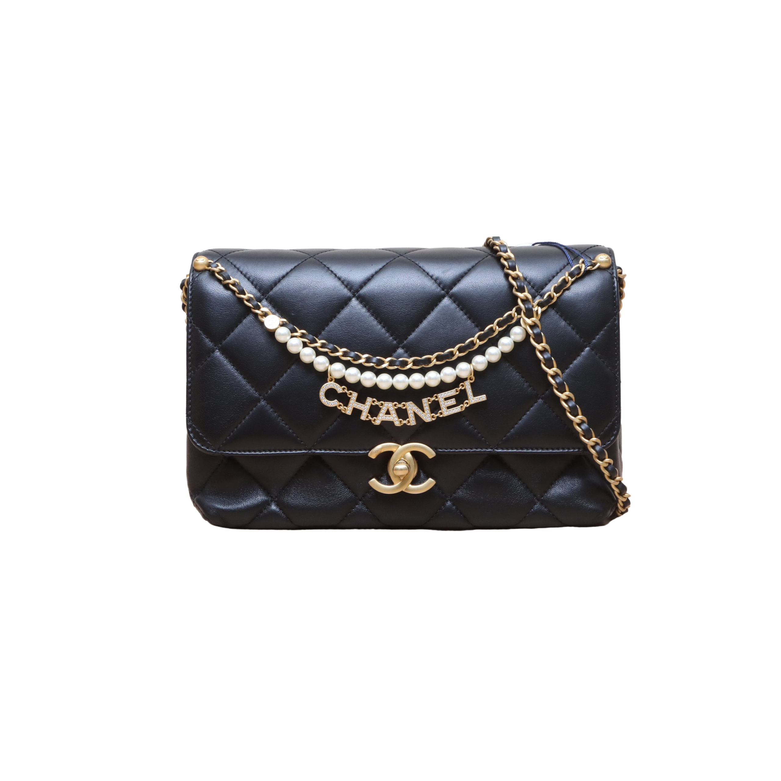 CHANEL 24A CF Flap Bag in Leather