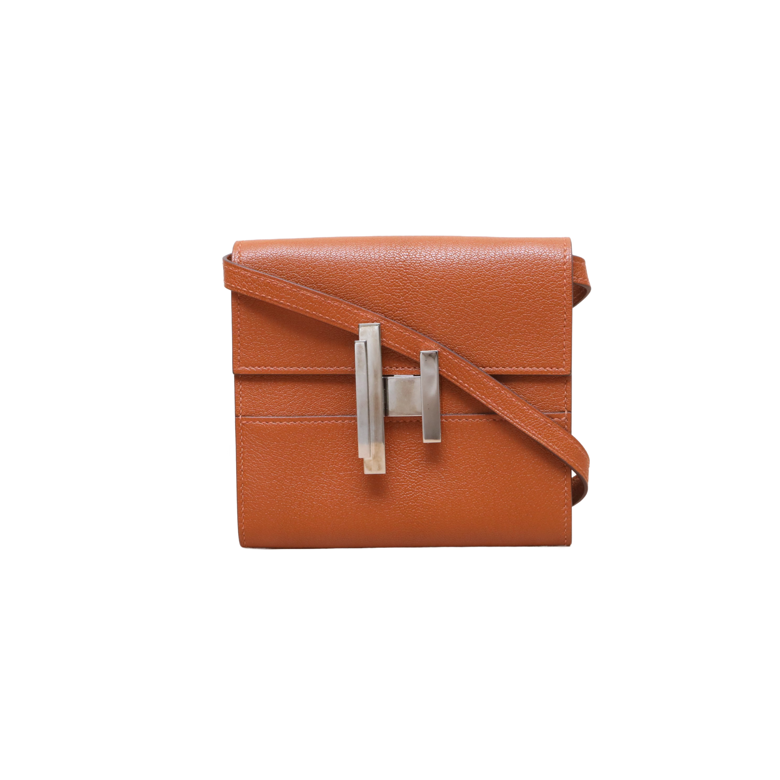 HERMES Cinhetic 12 Wallet in Chevre Leather