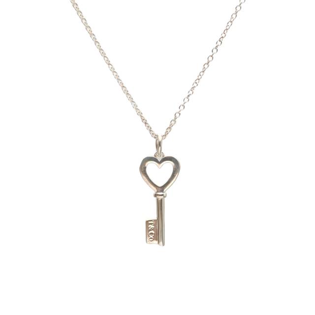 TIFFANY & CO. AG925 Silver Key Necklace
