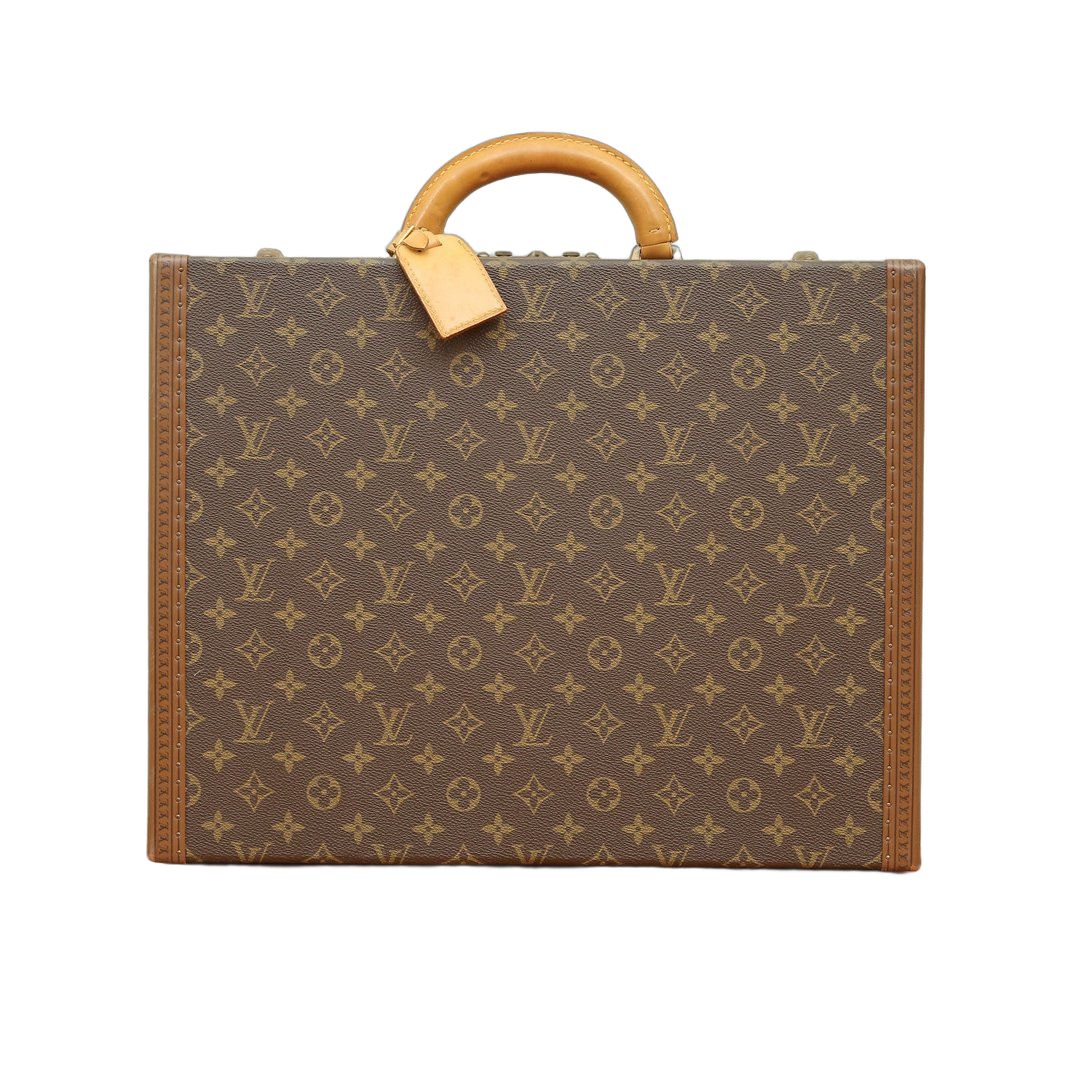 LOUIS VUITTON Vintage Trunk 40 Monogram PVC