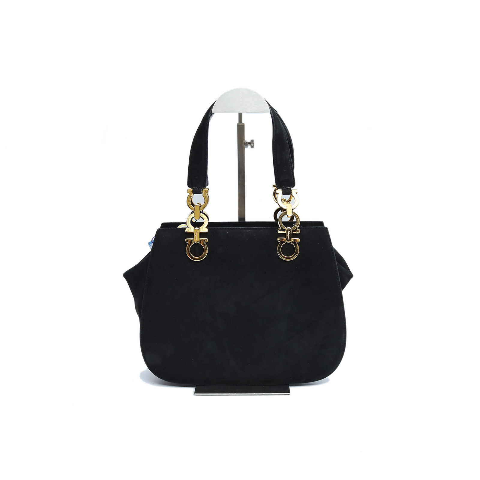 FERRAGAMO Handbag Black Suede
