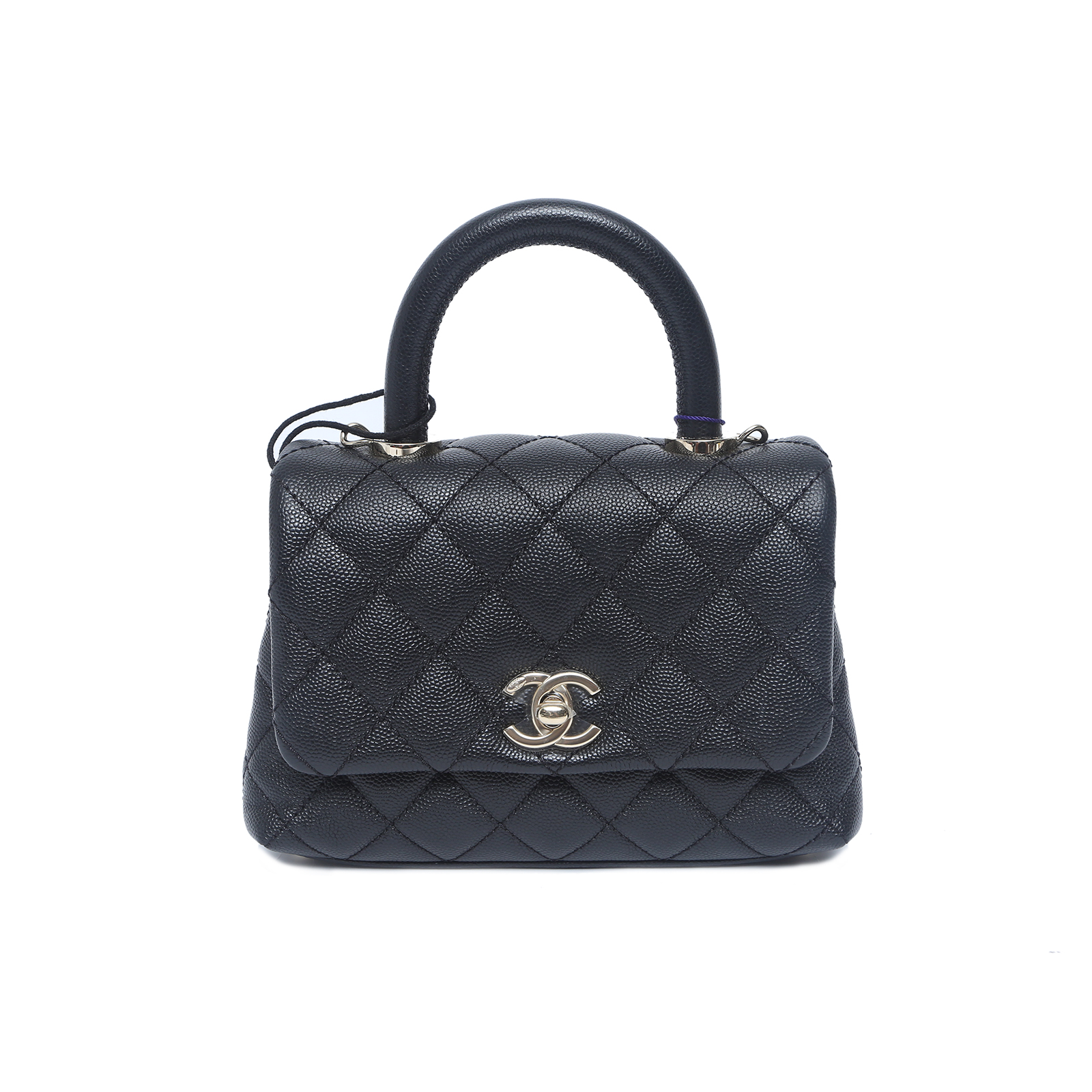 CHANEL Coco Handle Mini 19cm Black Leather