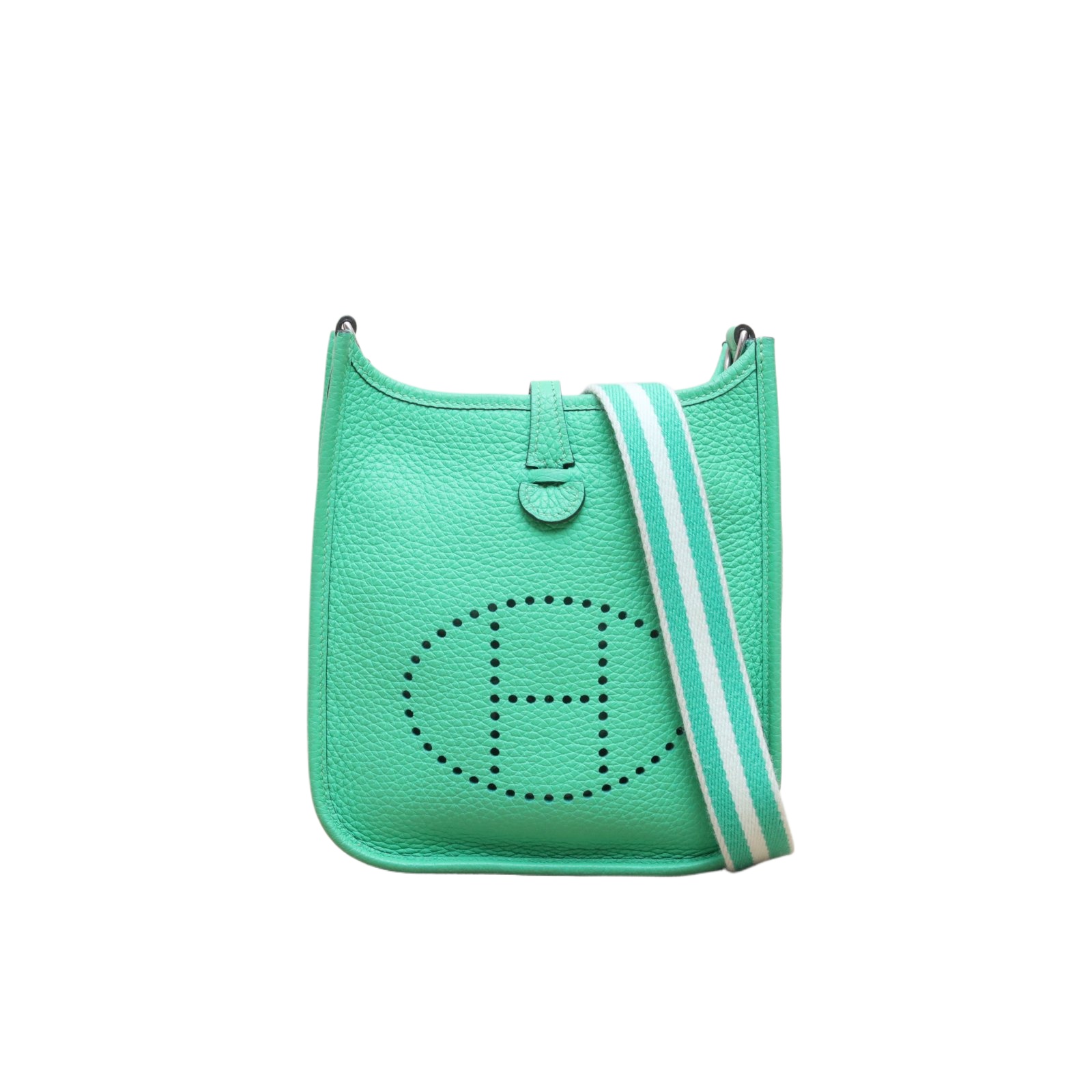 HERMES Evelyne Mini TC Leather Crossbody Bag