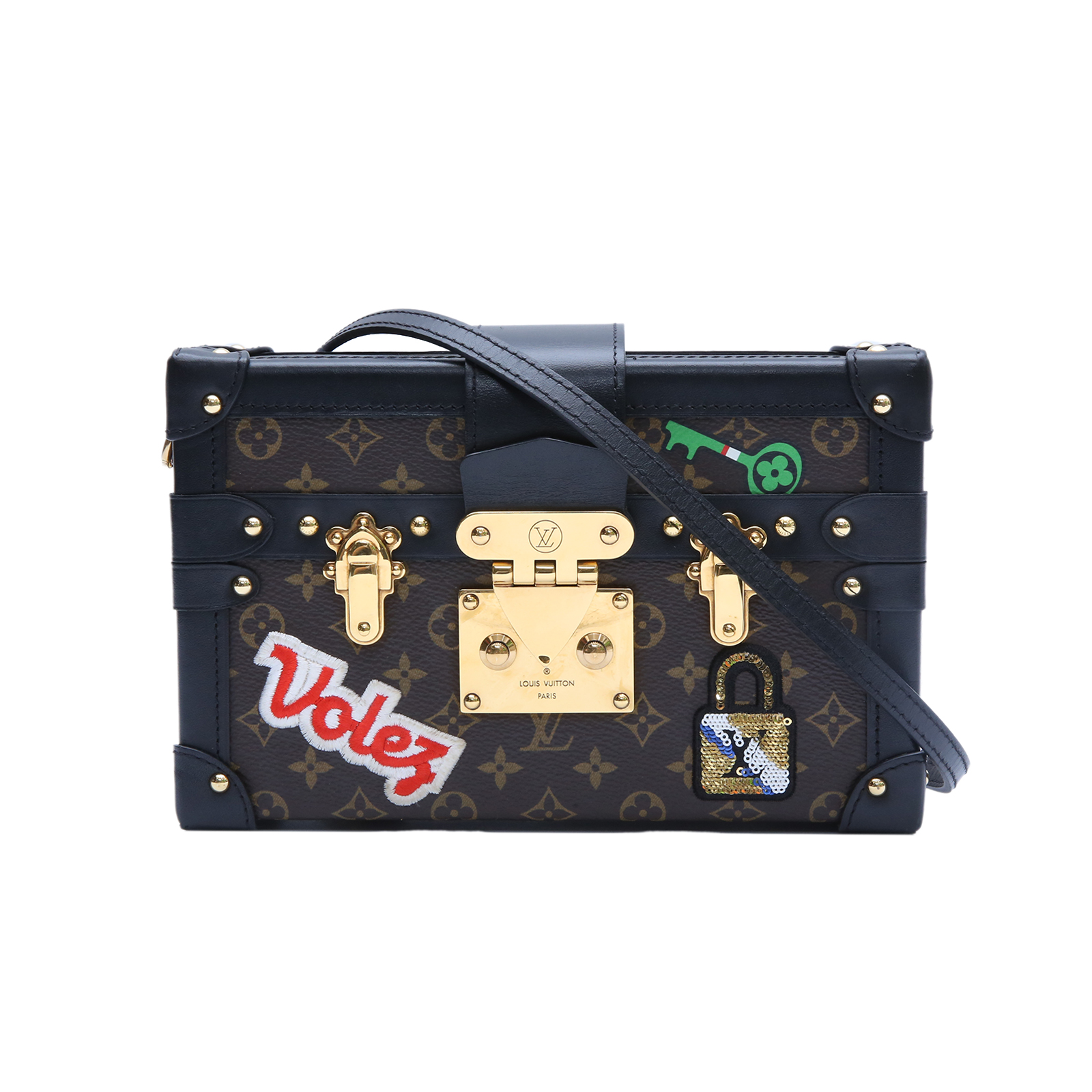 LOUIS VUITTON Petite Malle Bag Monogram PVC