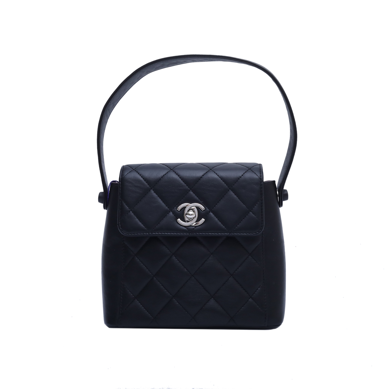 CHANEL Vintage Kelly Bag Black Leather