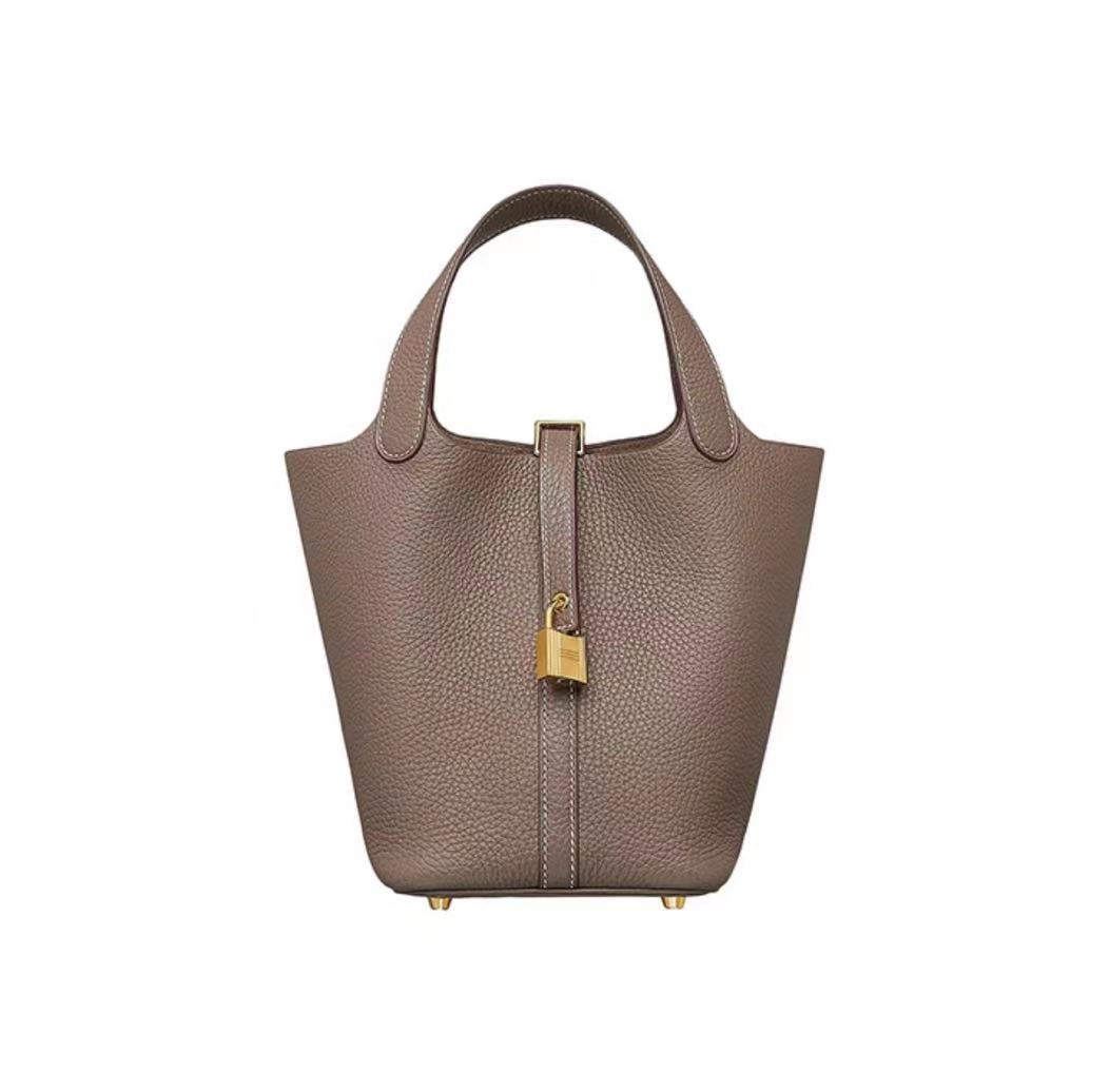 HERMES Picotin 18 Bag in Clemence Leather