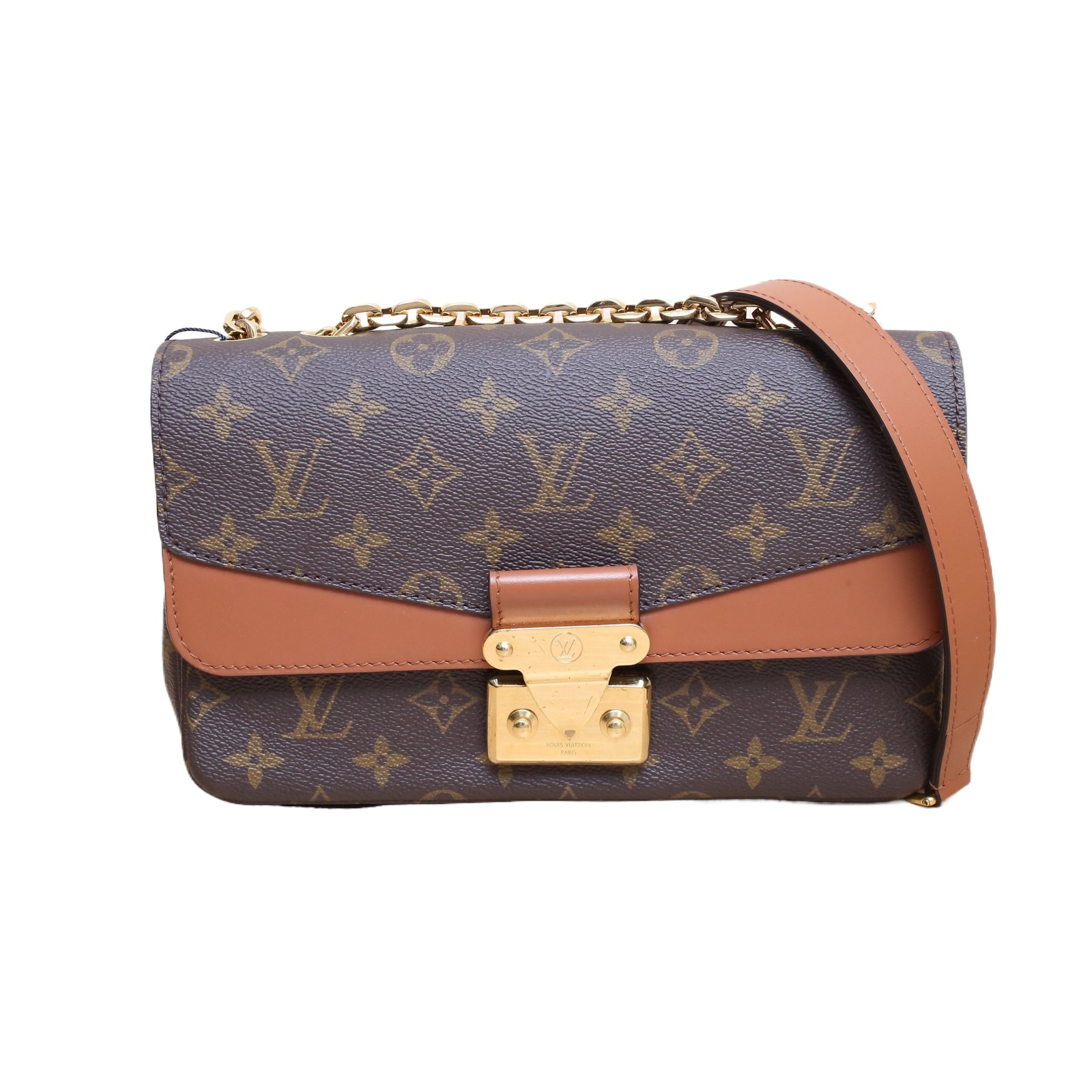 LOUIS VUITTON Marceau Shoulder Bag Brown PVC