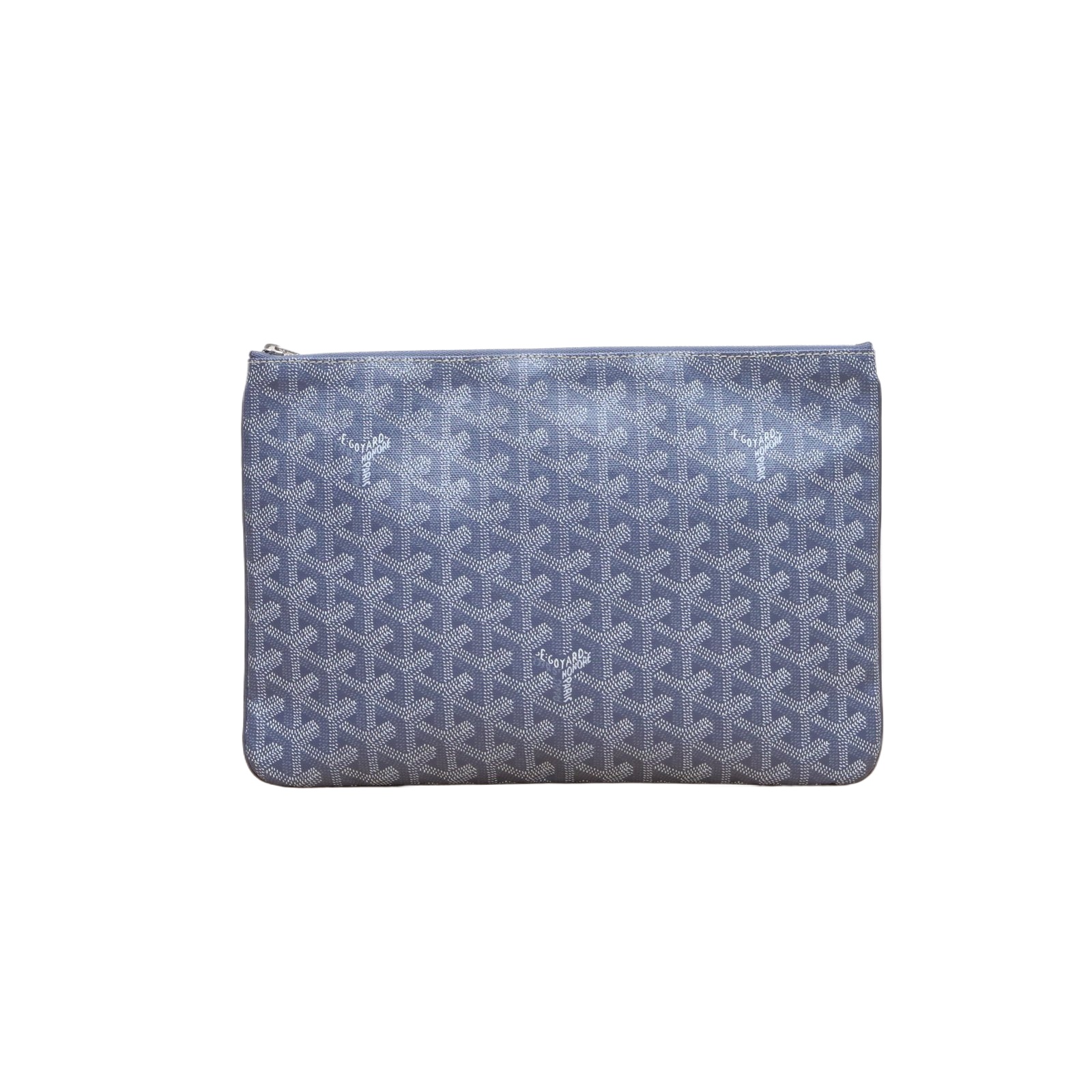 GOYARD Saint Louis Clutch Bag Grey PVC