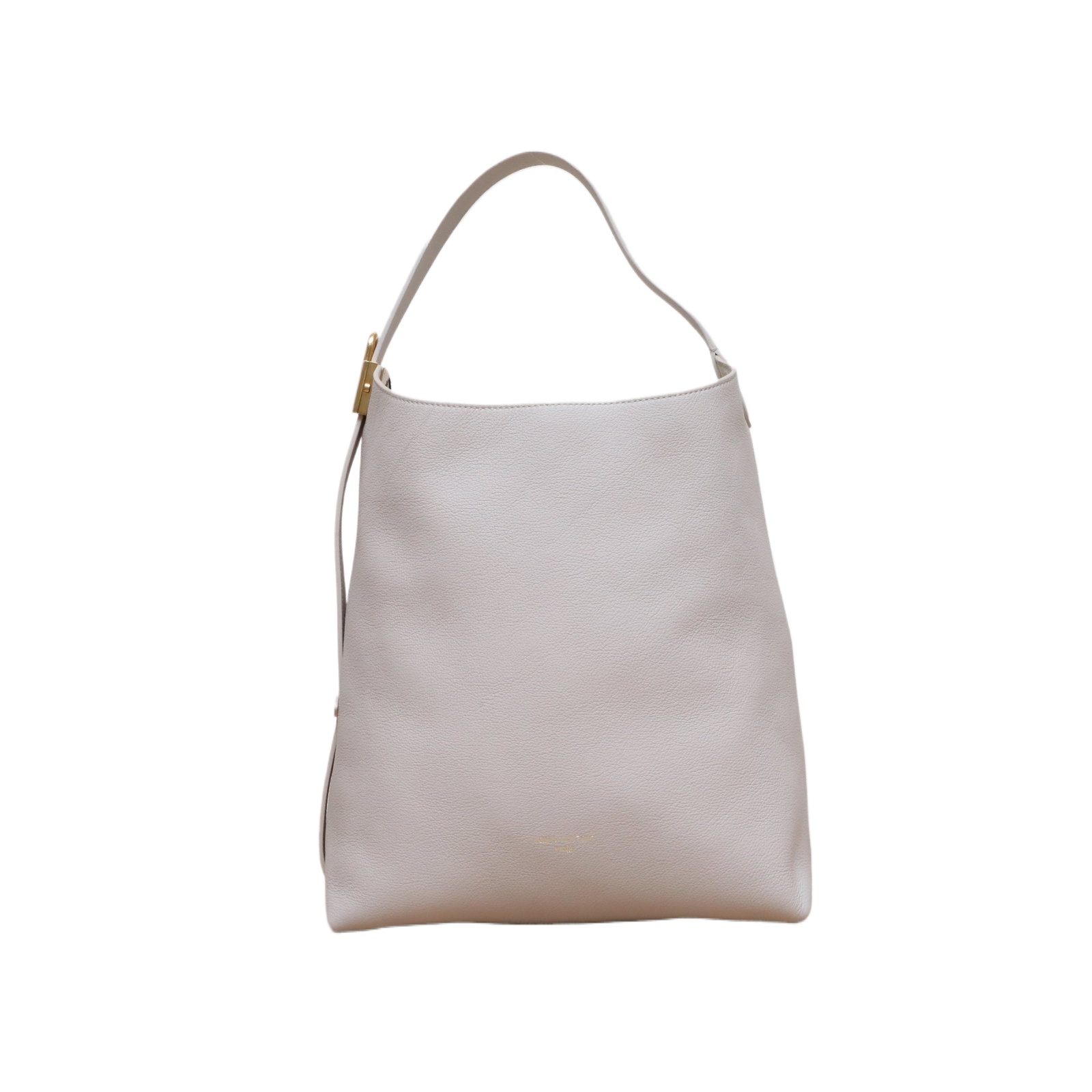 LOUIS VUITTON Low Key Hobo Bag Beige Leather