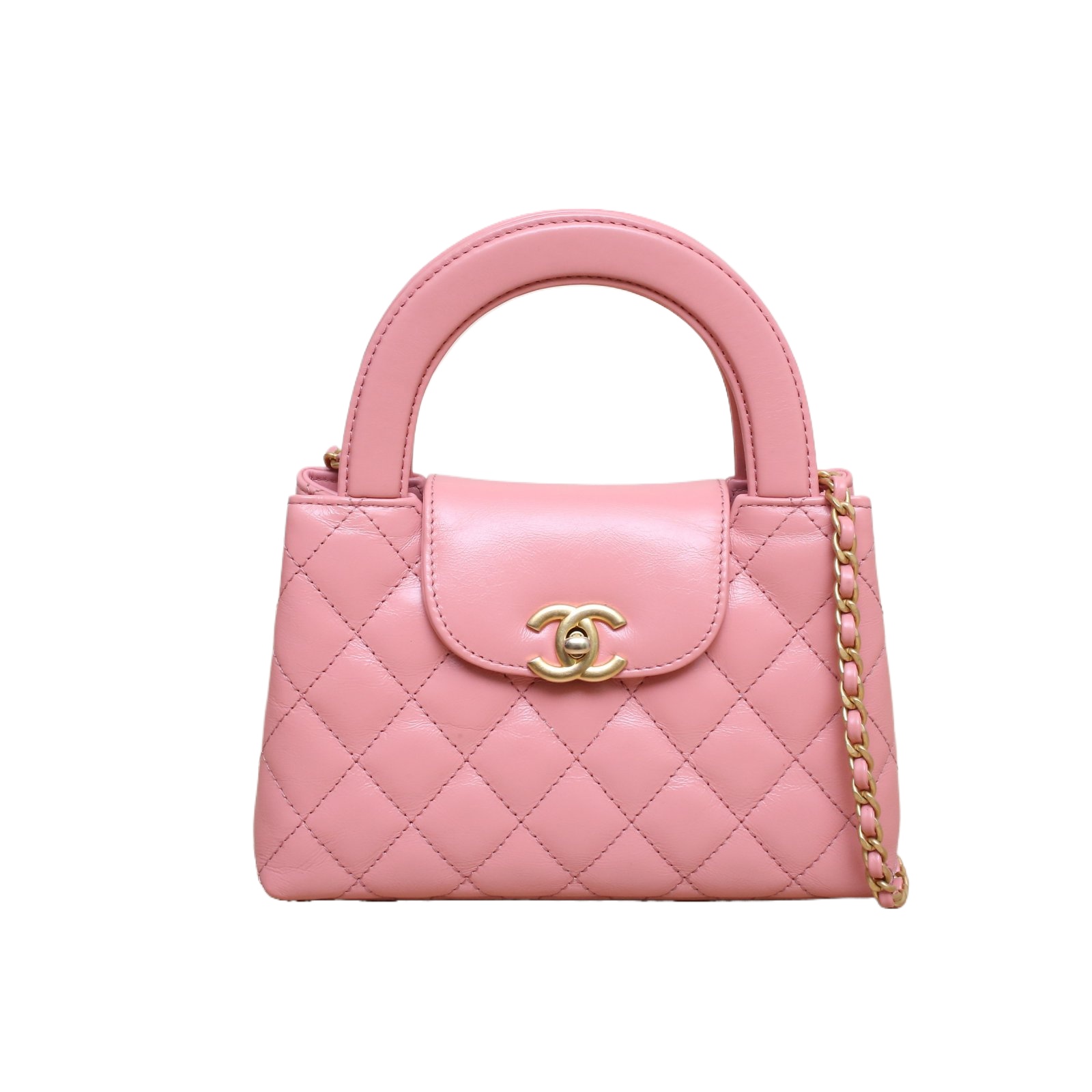 CHANEL Kelly Flap Bag 23K Pink Leather