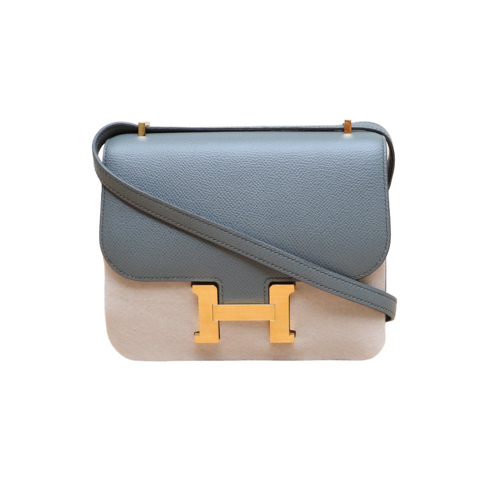 HERMES Constance 19 Bag Almond Green Epsom Leather