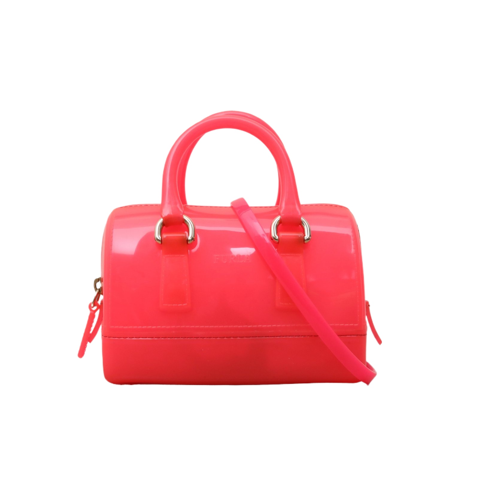 FURLA Mini Jelly Bag Pink PVC