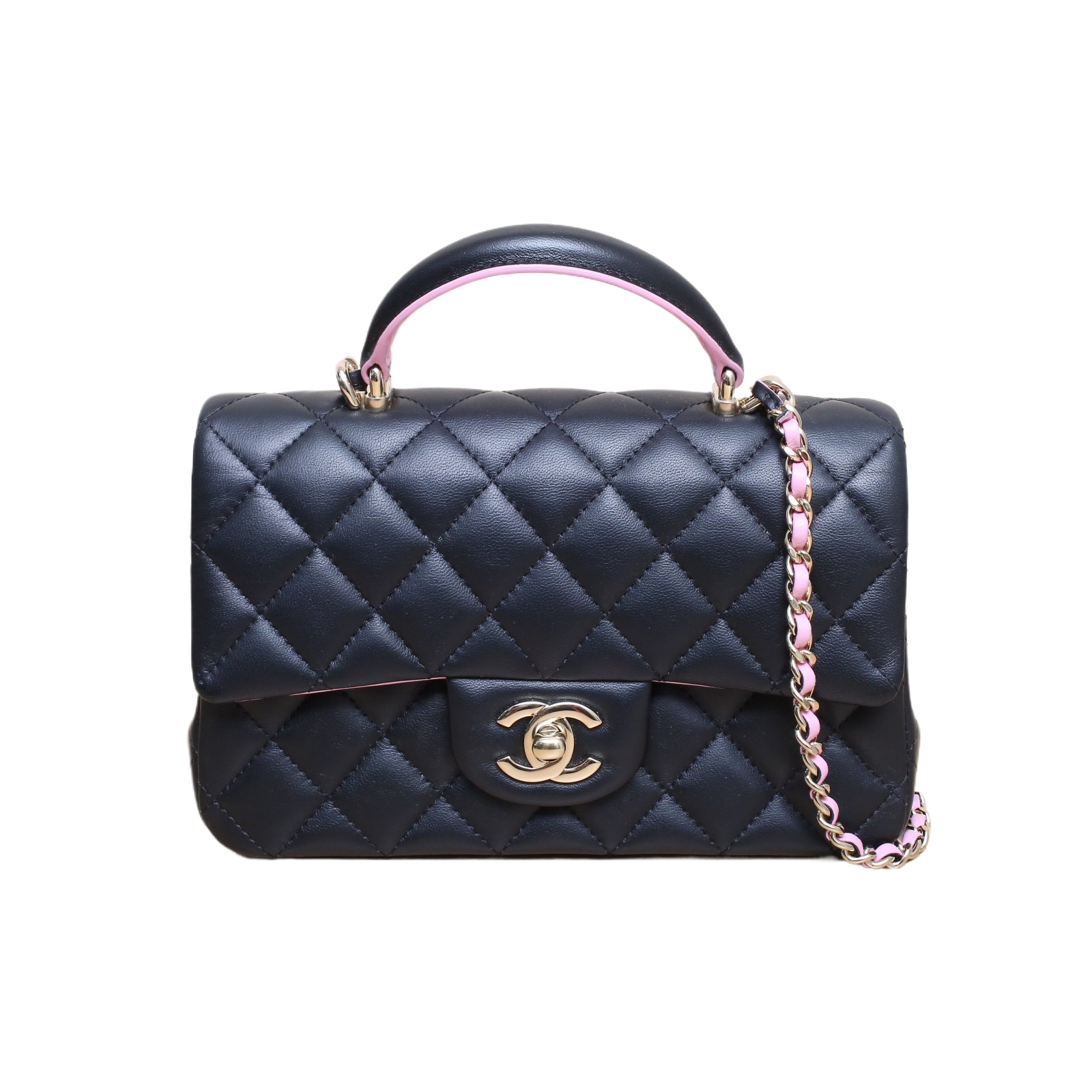 CHANEL Flap Bag 20cm with Handle