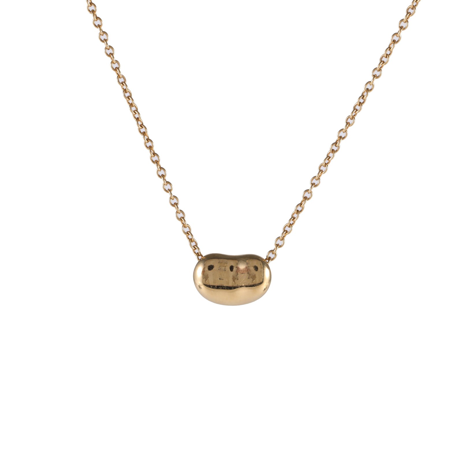 TIFFANY & CO. Bean Necklace 18K Yellow Gold