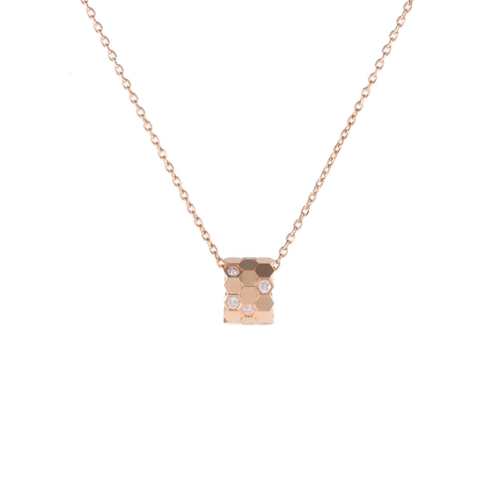 CHAUMET Bee My Love Necklace 18K Rose Gold with Diamonds