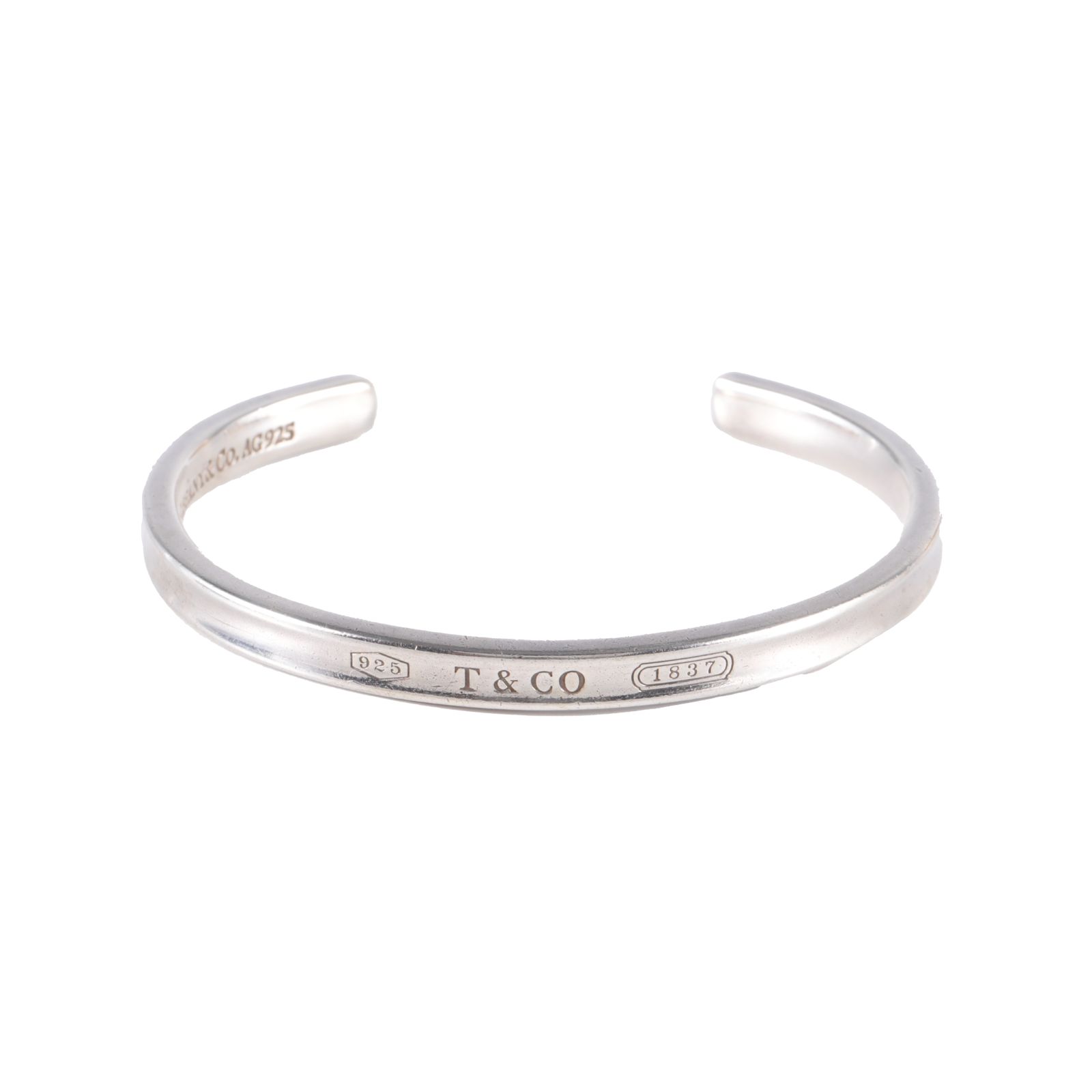 TIFFANY & CO. Open Bangle AG925 Silver Size 15cm