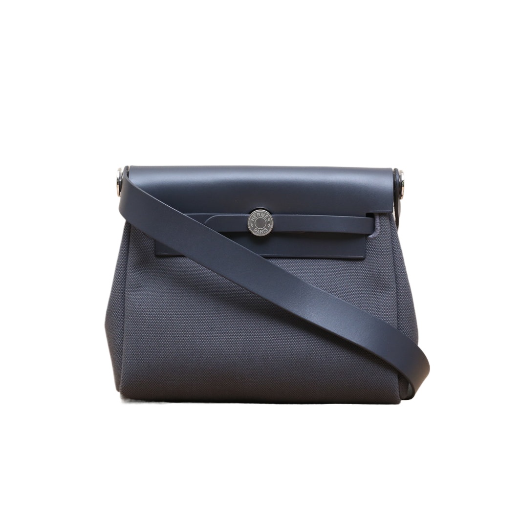 HERMES Herbag Zip 20 in Canvas & Leather