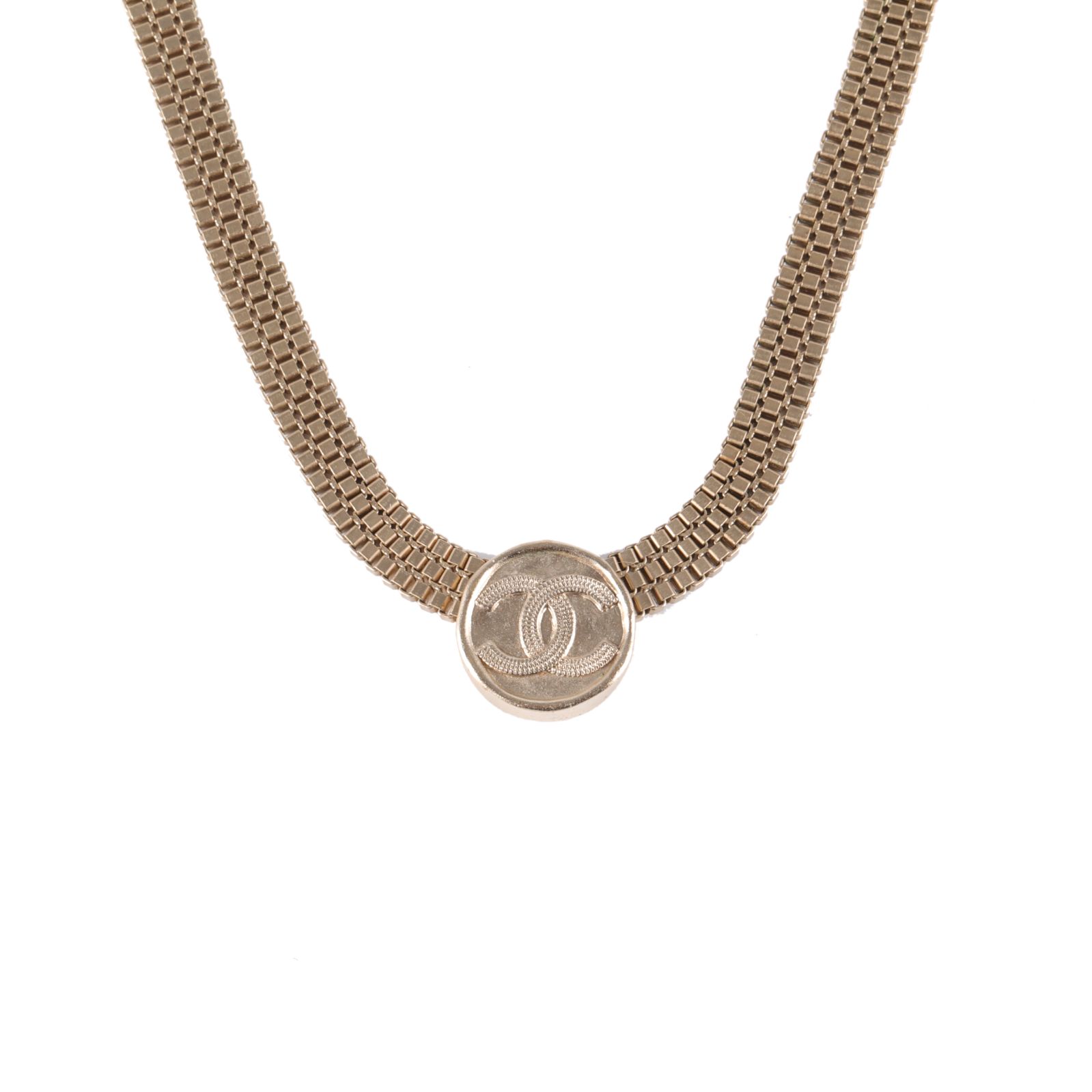 Chanel 22P CC Mesh Chain Necklace