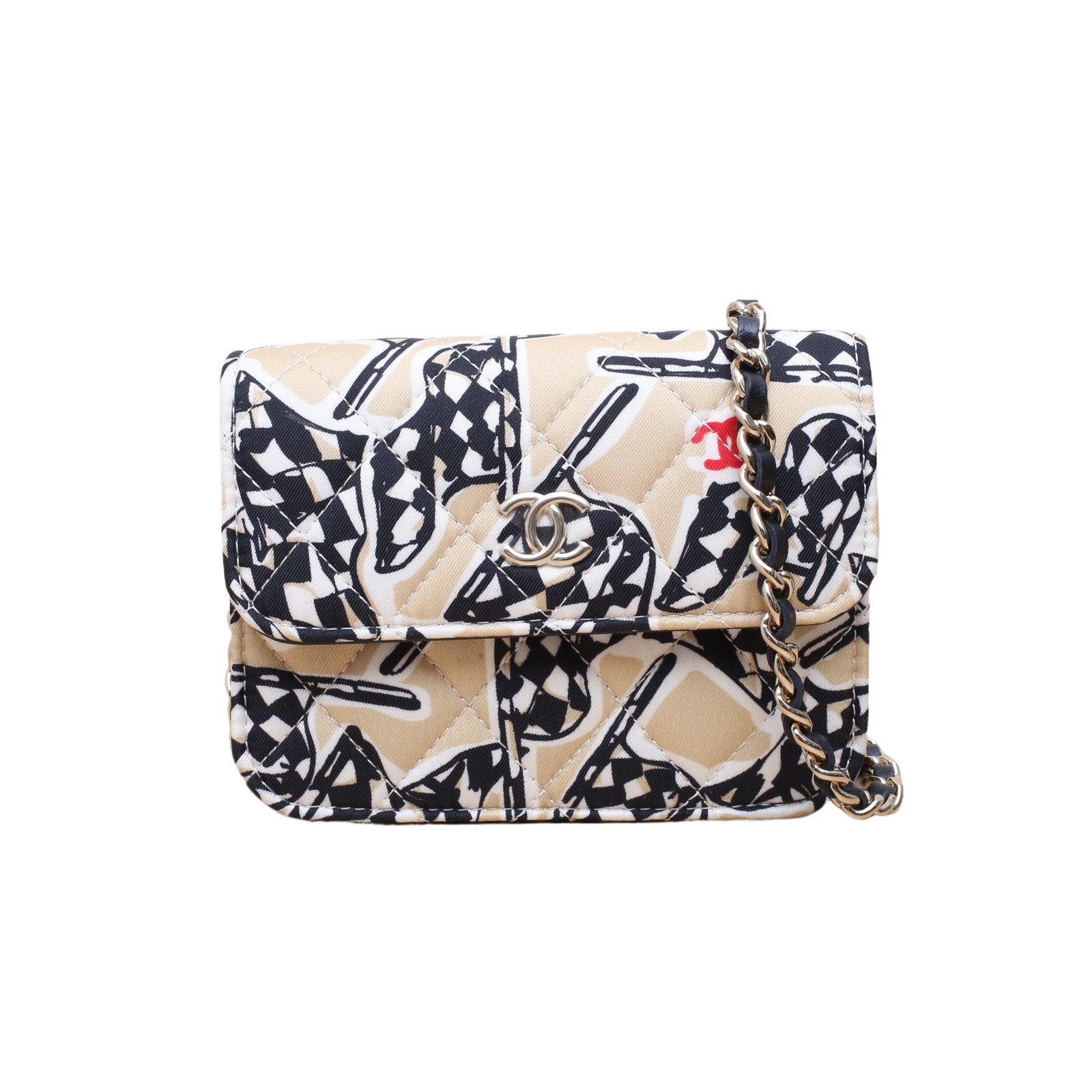 CHANEL Graffiti Crossbody Bag in Canvas