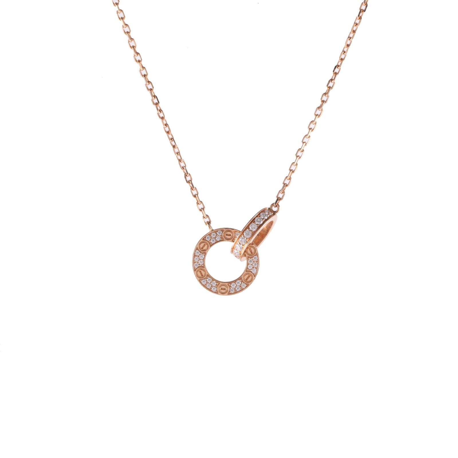 Cartier Love Pavé Diamonds Necklace