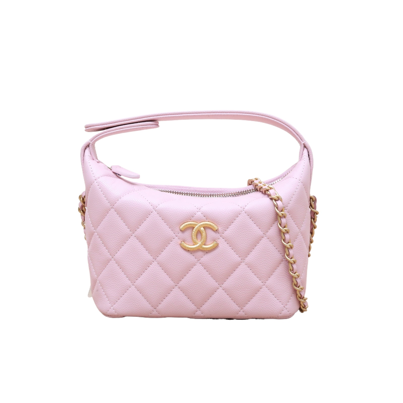 Chanel 25P HOBO 16.5cm in Pink Caviar Leather