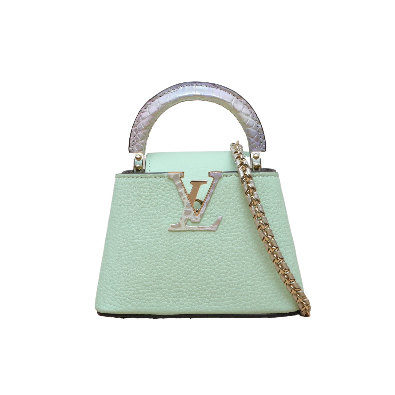 Louis Vuitton Capucines Mini 16.5cm in Leather/Crocodile