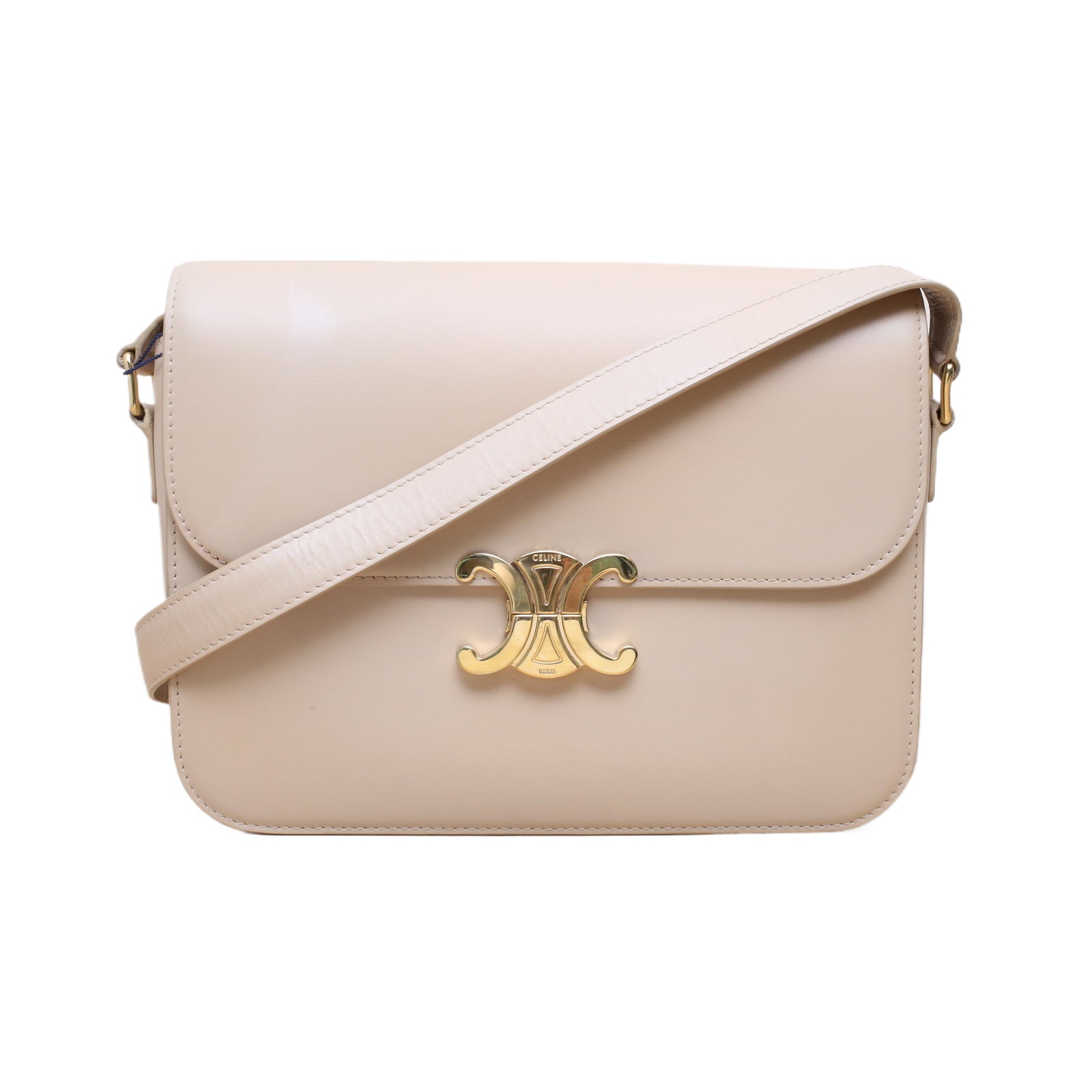 Celine Triomphe 24cm in Nude Leather
