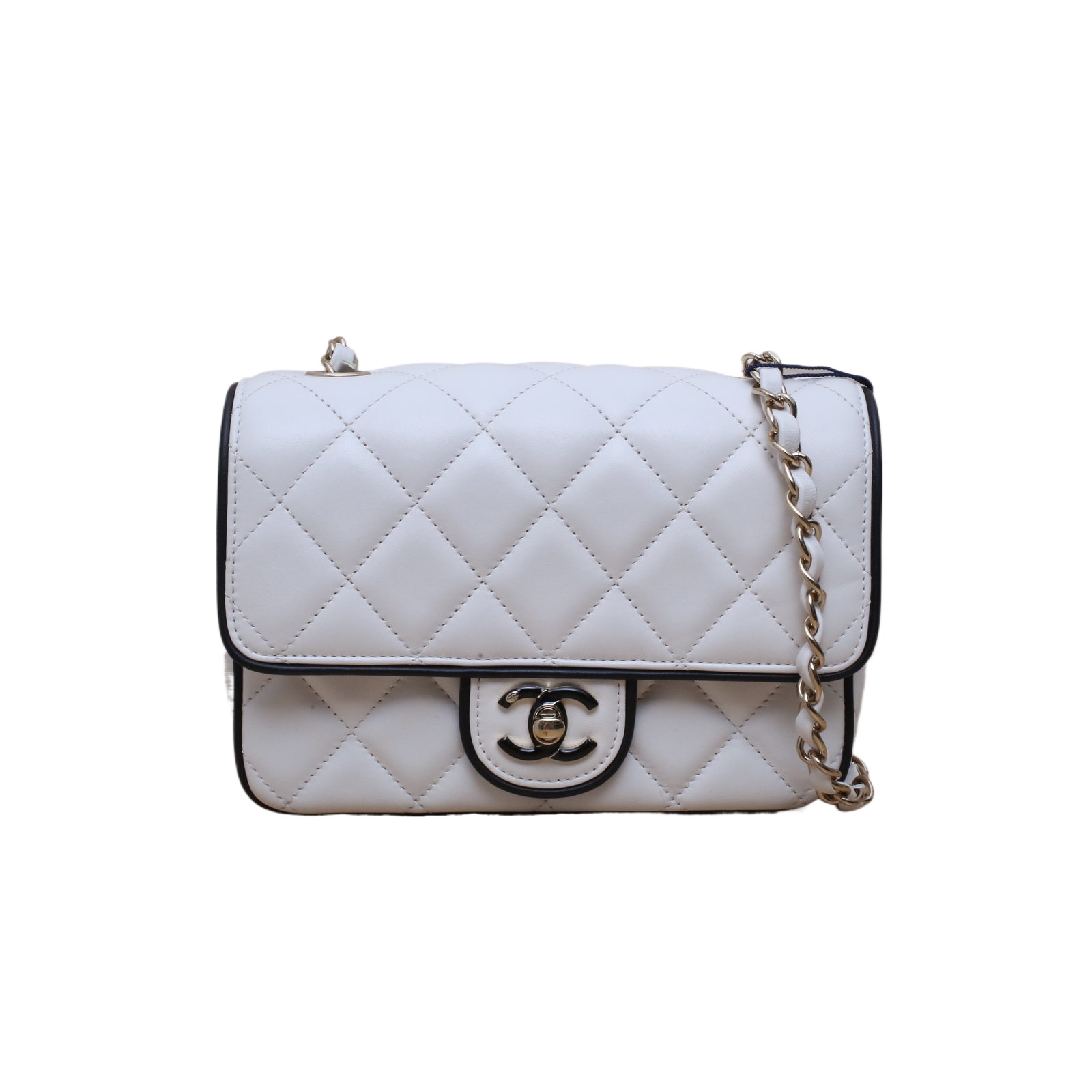 Chanel CF 25P Comic Series 19.5cm in White Leather