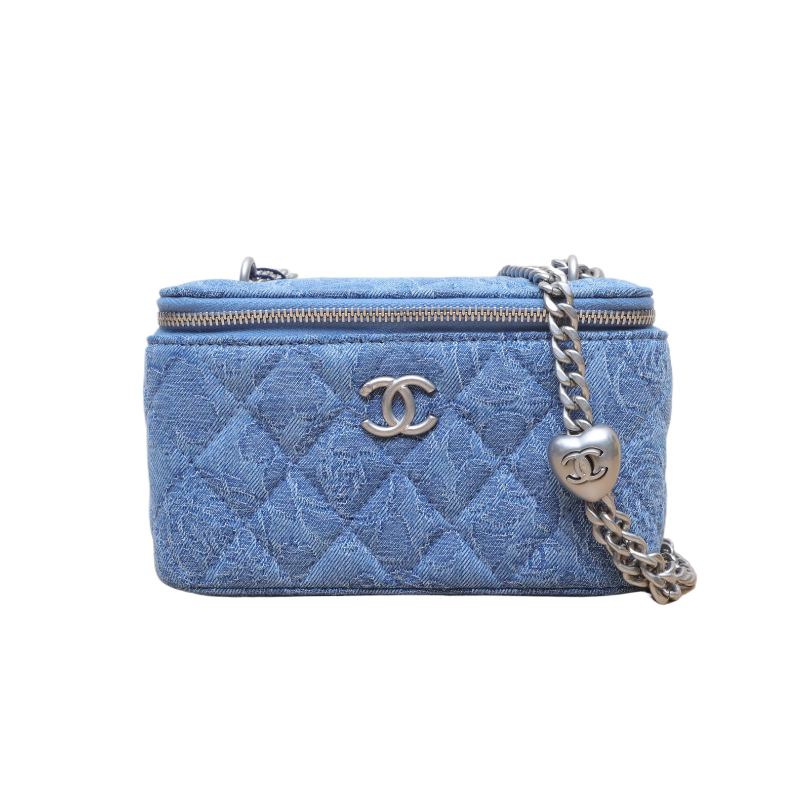 Chanel 23P Vanity Case 16cm in Denim