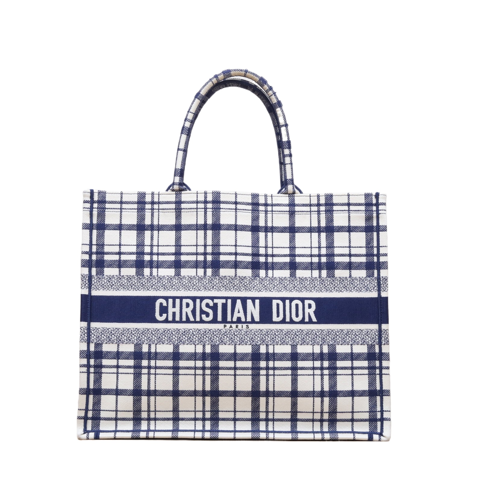 DIOR Book Tote Large 41.5cm in Blue Canvas