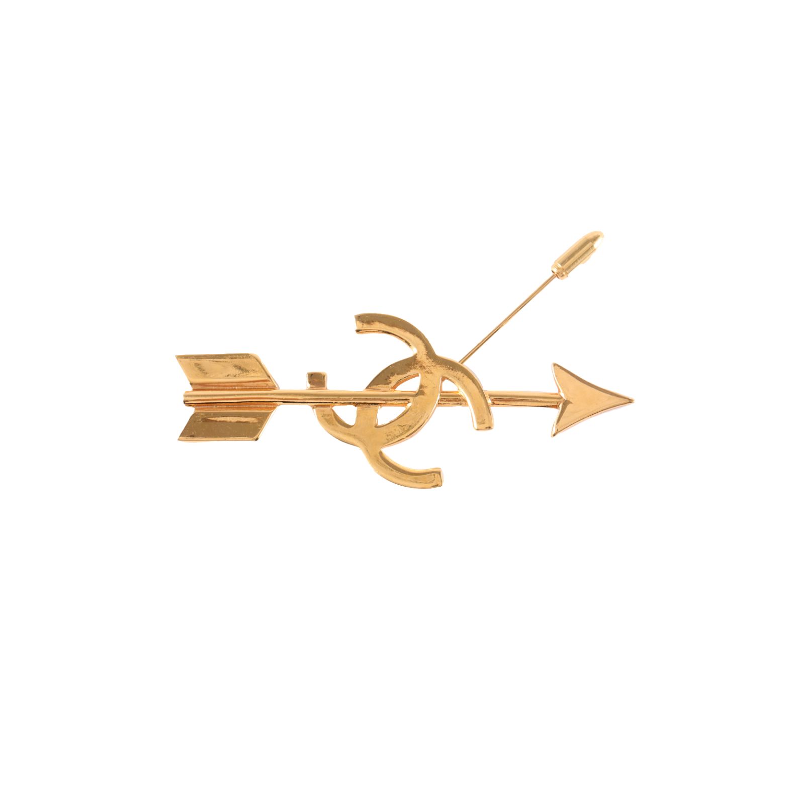 Chanel Vintage Coco Mark arrow brooch