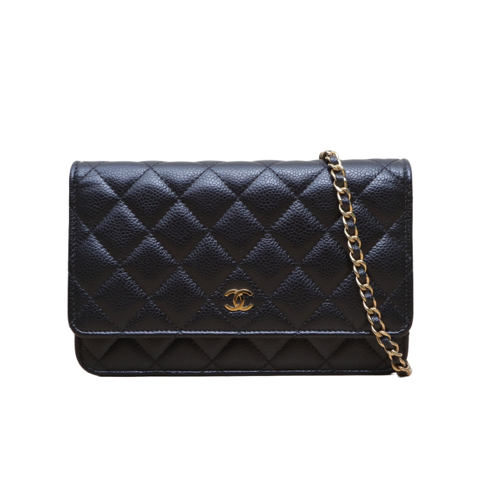 Chanel CF WOC 19cm in Black Caviar Leather