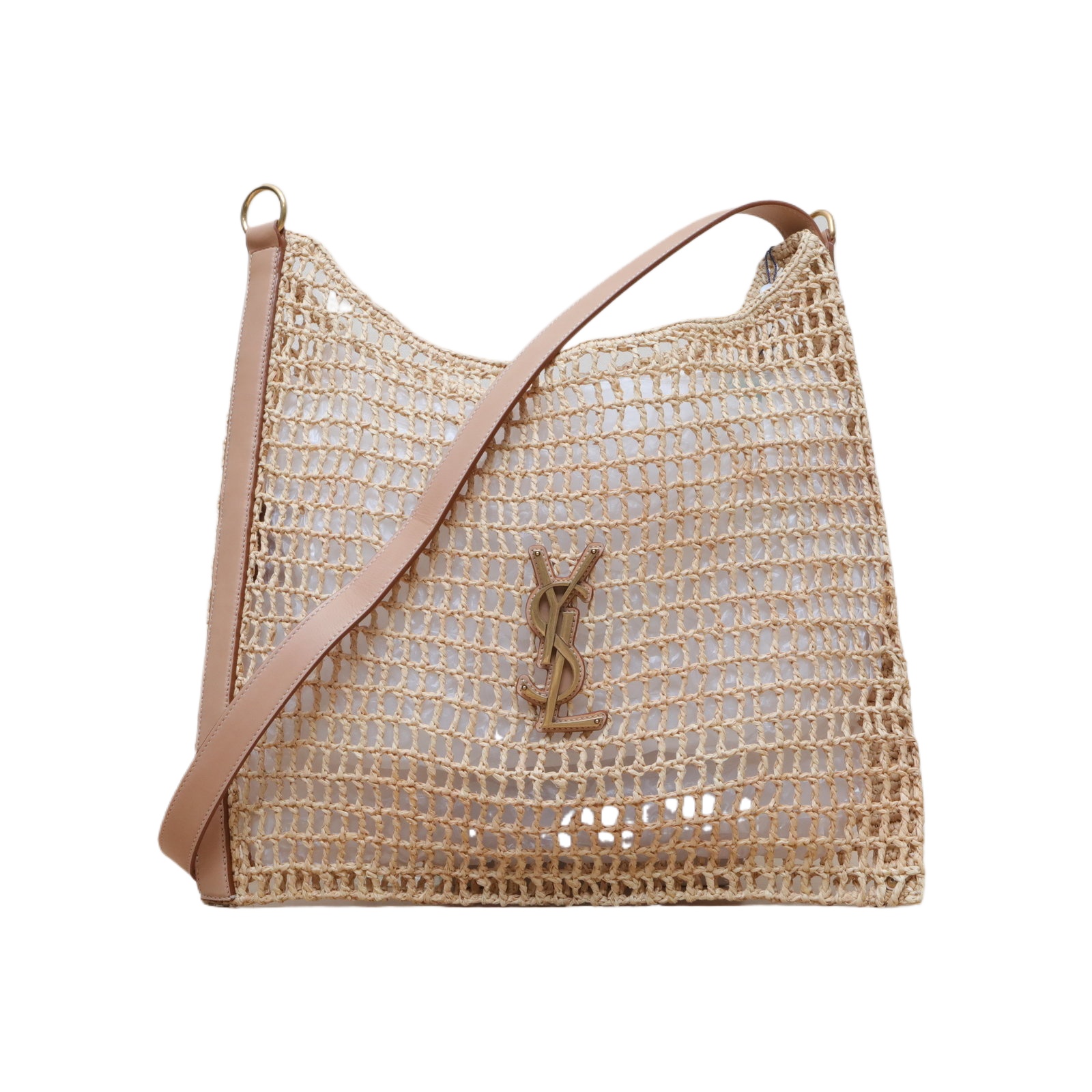YSL Oxalis Hobo 42cm in Raffia