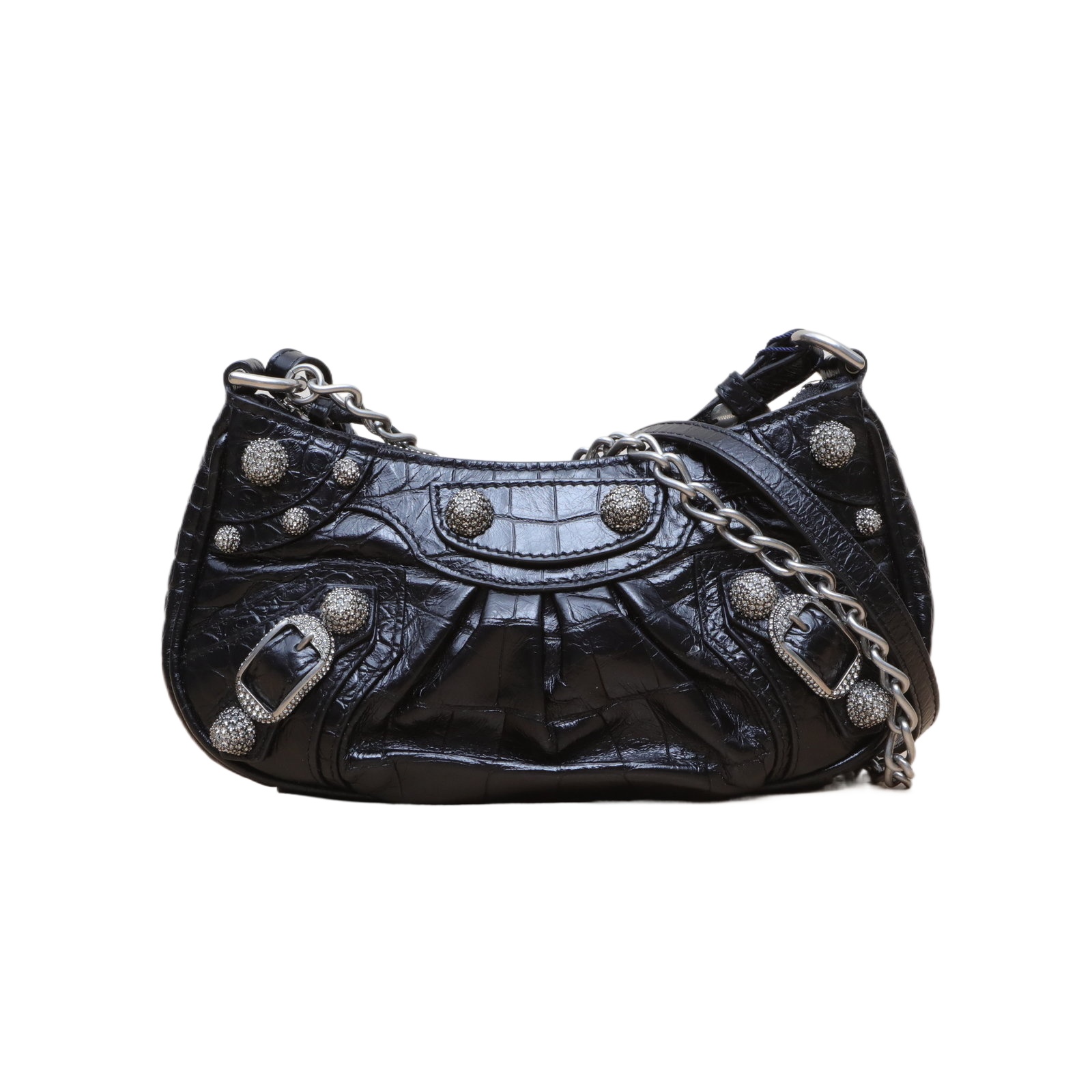 Balenciaga Le Cagole Mini 20cm in Black Leather