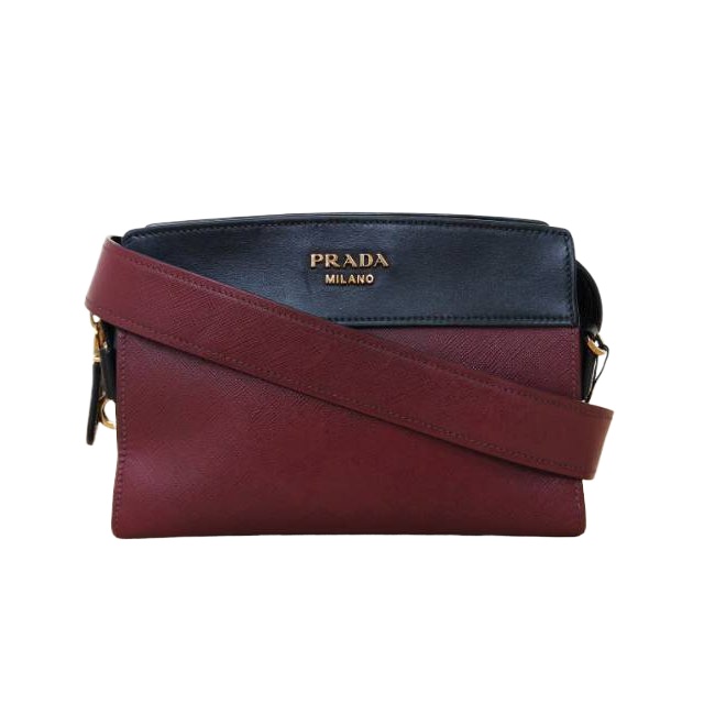 Prada Colorblock Crossbody Bag in Leather