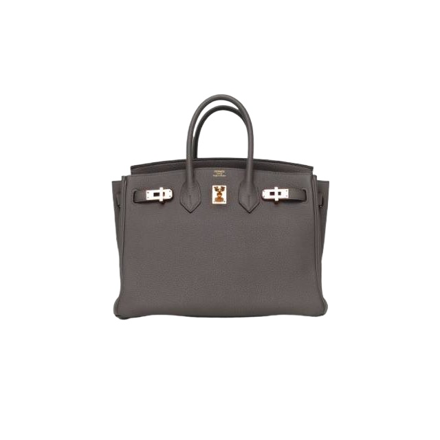 HERMES Birkin 25cm in 8F Etain Togo Leather