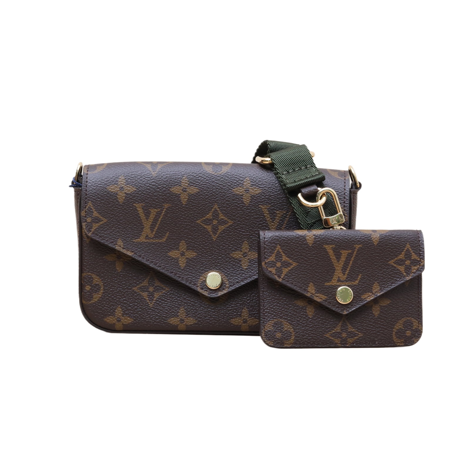 LOUIS VUITTON Felicie Strap Go 17cm in Monogram PVC