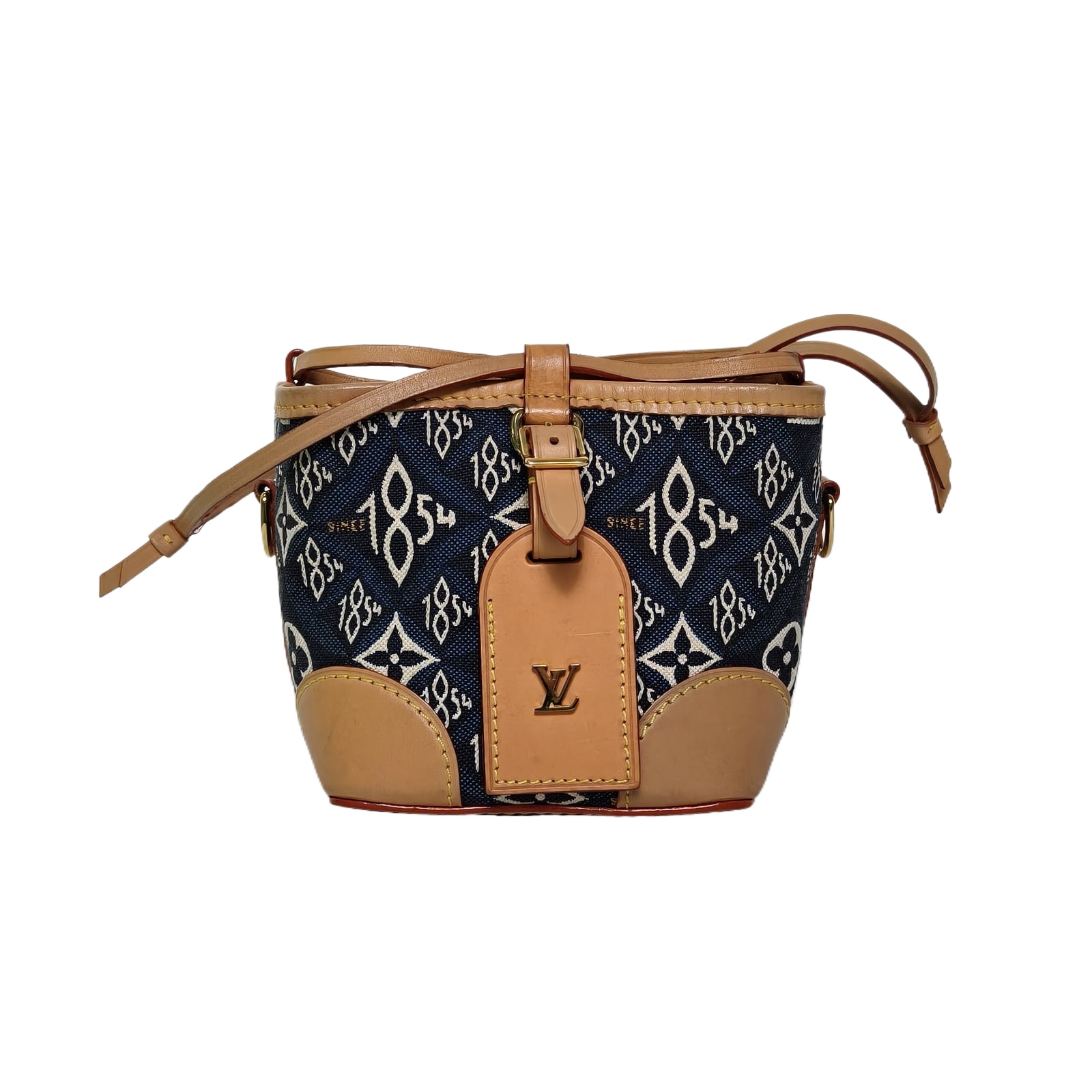 LOUIS VUITTON NOÉ Purse 11.5cm in Blue Canvas