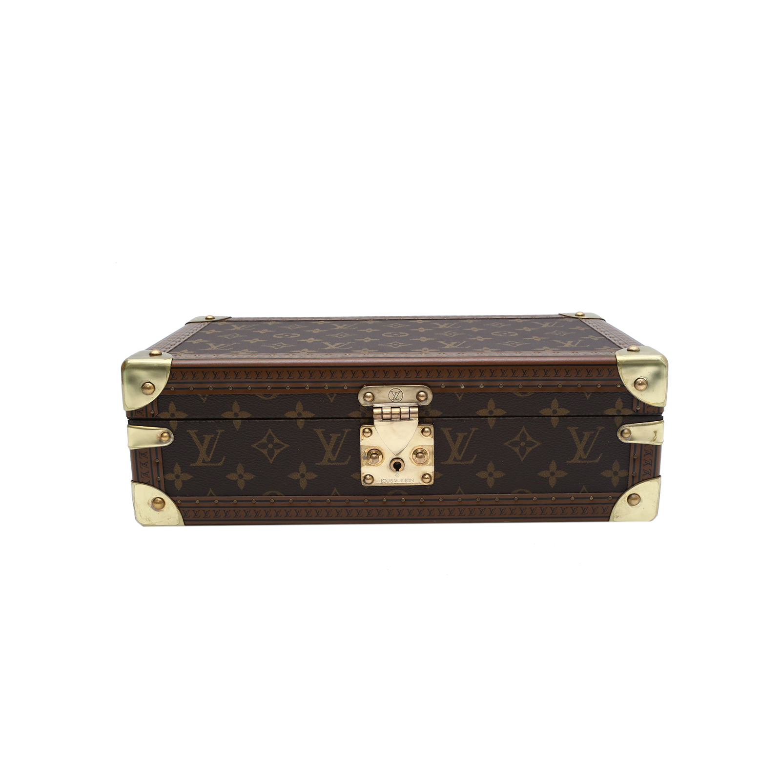 LOUIS VUITTON Watch Box Monogram PVC