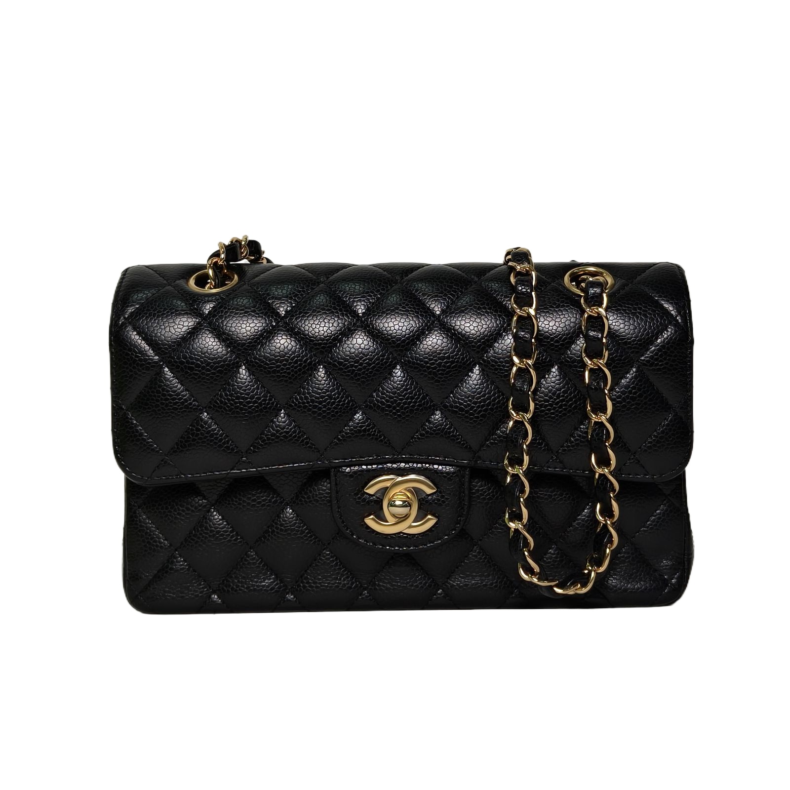 CHANEL CF Flap Bag Small 23cm in Black Caviar Leather