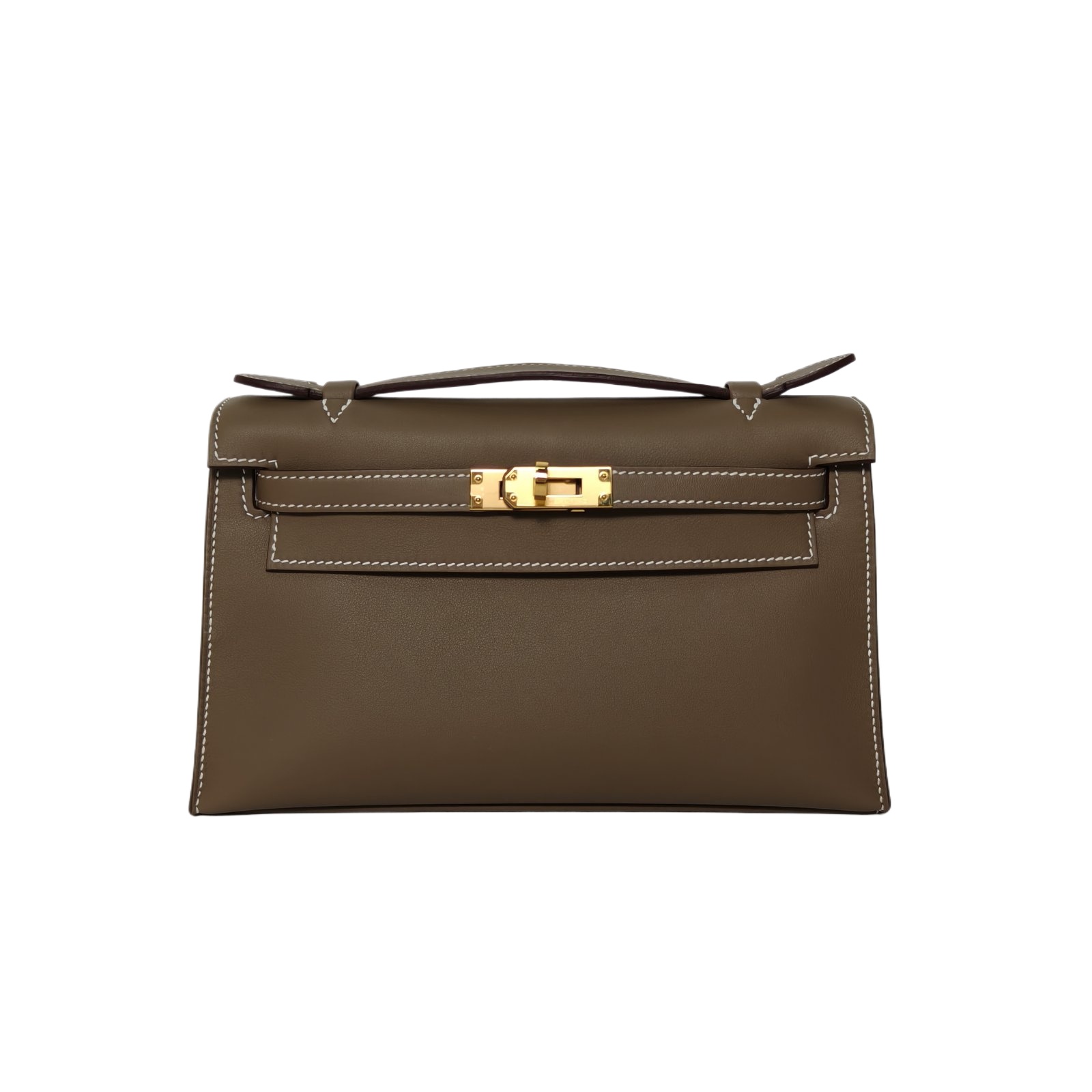 Hermes MINI KELLY 1st Generation 22cm in Elephant Grey Swift Leather