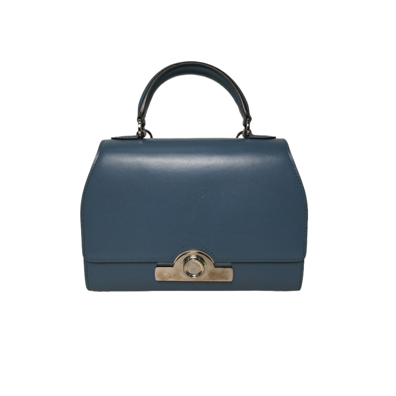 MOYNAT Rejane Mini 20cm in Blue Leather