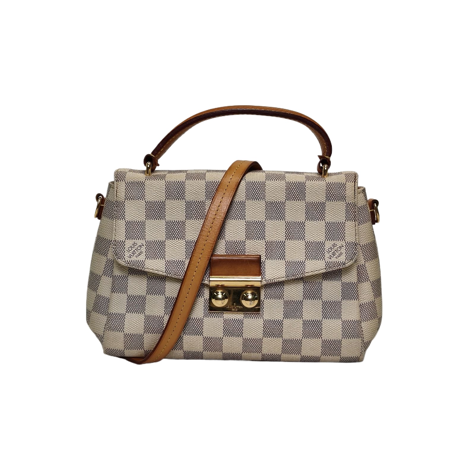LOUIS VUITTON Croisette Messenger Bag in Damier Azur PVC