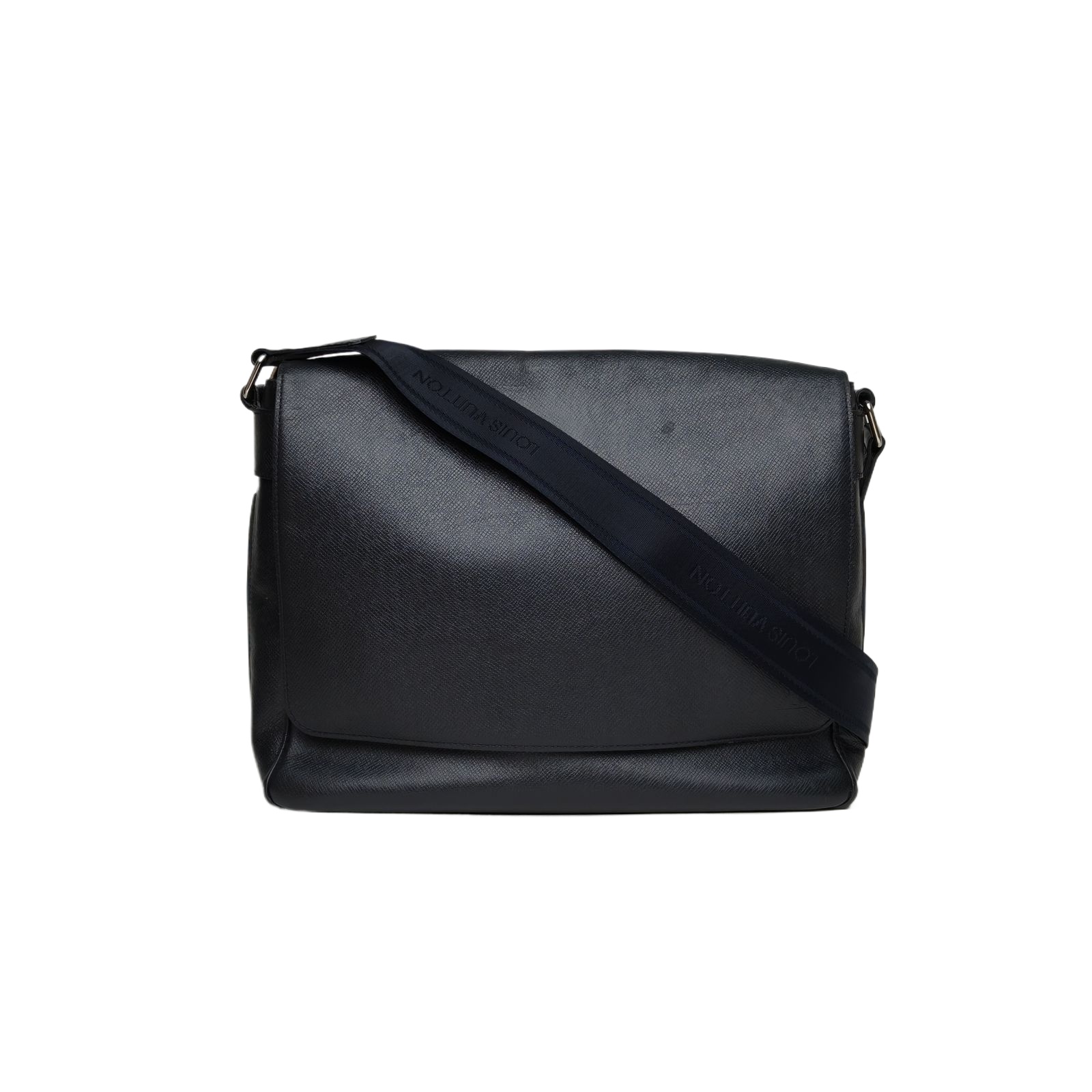 LOUIS VUITTON Vintage Shoulder Bag in Black Leather
