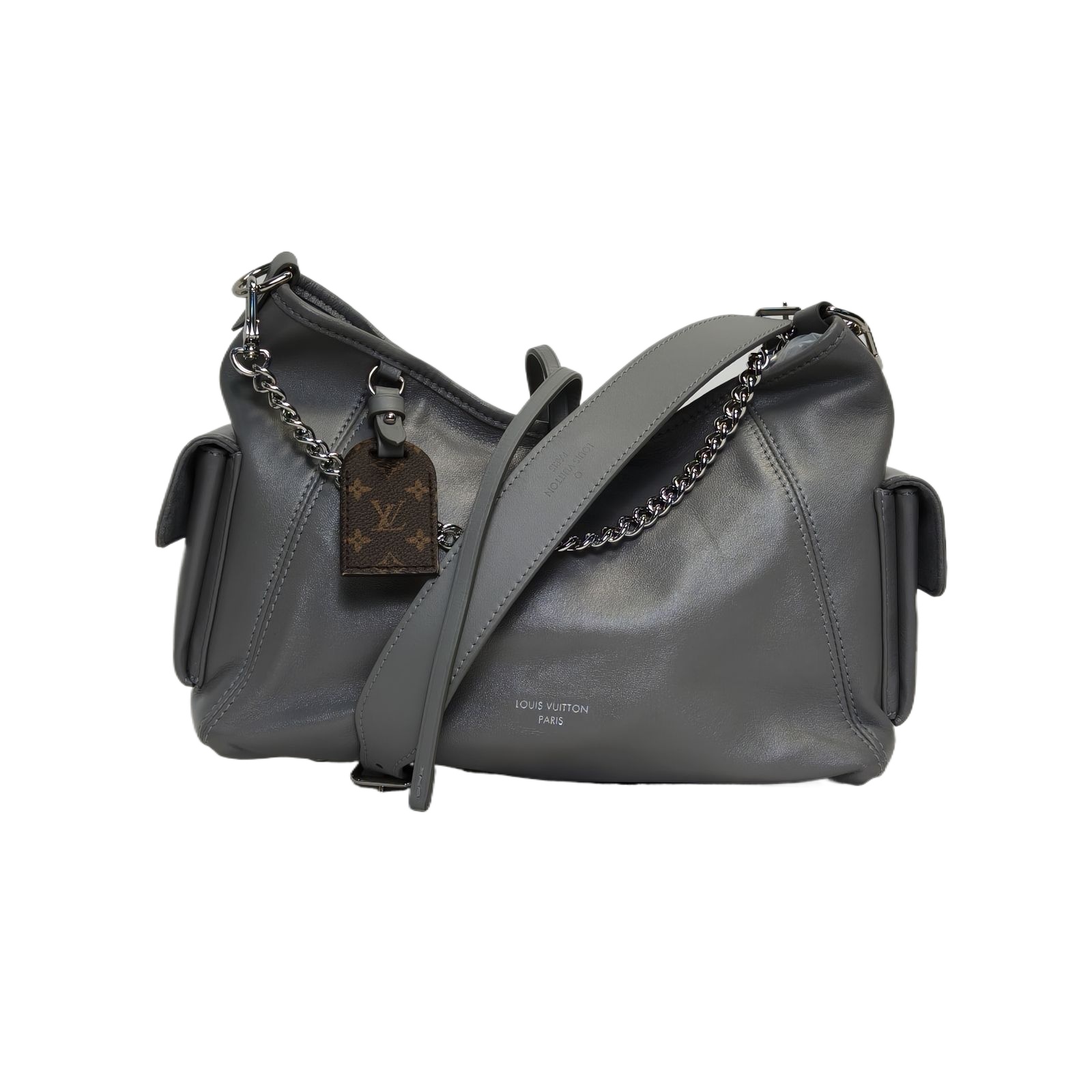 LOUIS VUITTON CARRYALL Cargo Small 33.5cm in Gray Leather