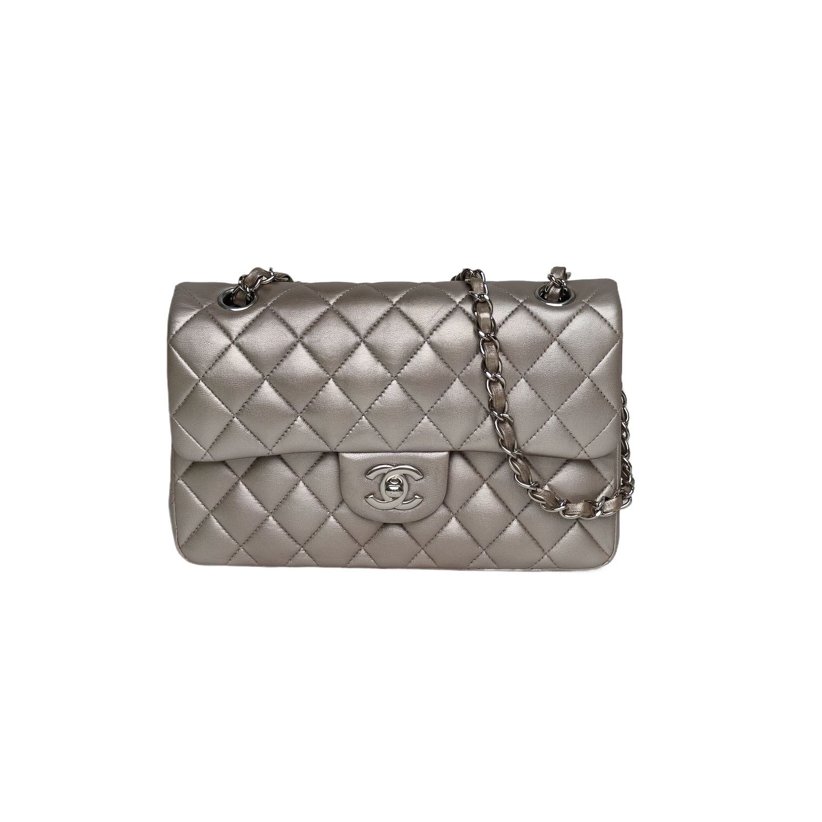 CHANEL CF Flap Bag Small 23cm in Iridescent Leather