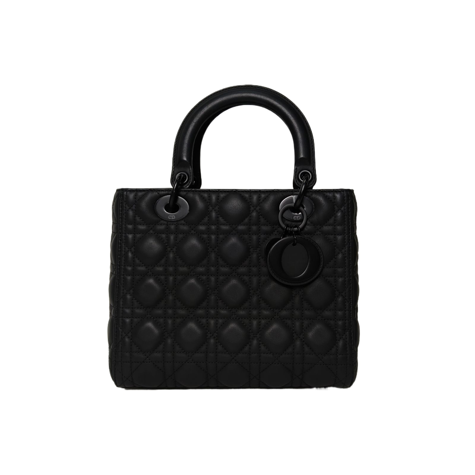 DIOR Lady Dior 5-Grid in Black Leather